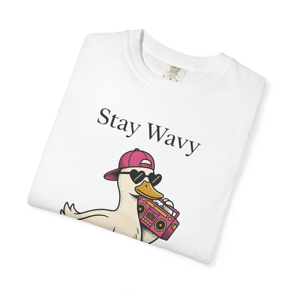 Duck Skateboard Shirt Funny Wildlife Gift Women Comic Tee Duckling T-Shirt Humor Fan Cartoon Tshirt Animal Graphic Vintage Stereo Tshirt
