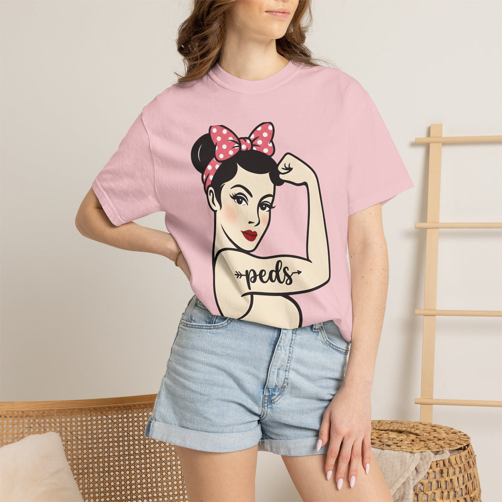 Powerful Female Illustration Shirt Nurses Confidence Gift Women Vintage Tee Strong Woman T-Shirt Nurse Enthusiast Retro Tshirt Empowered