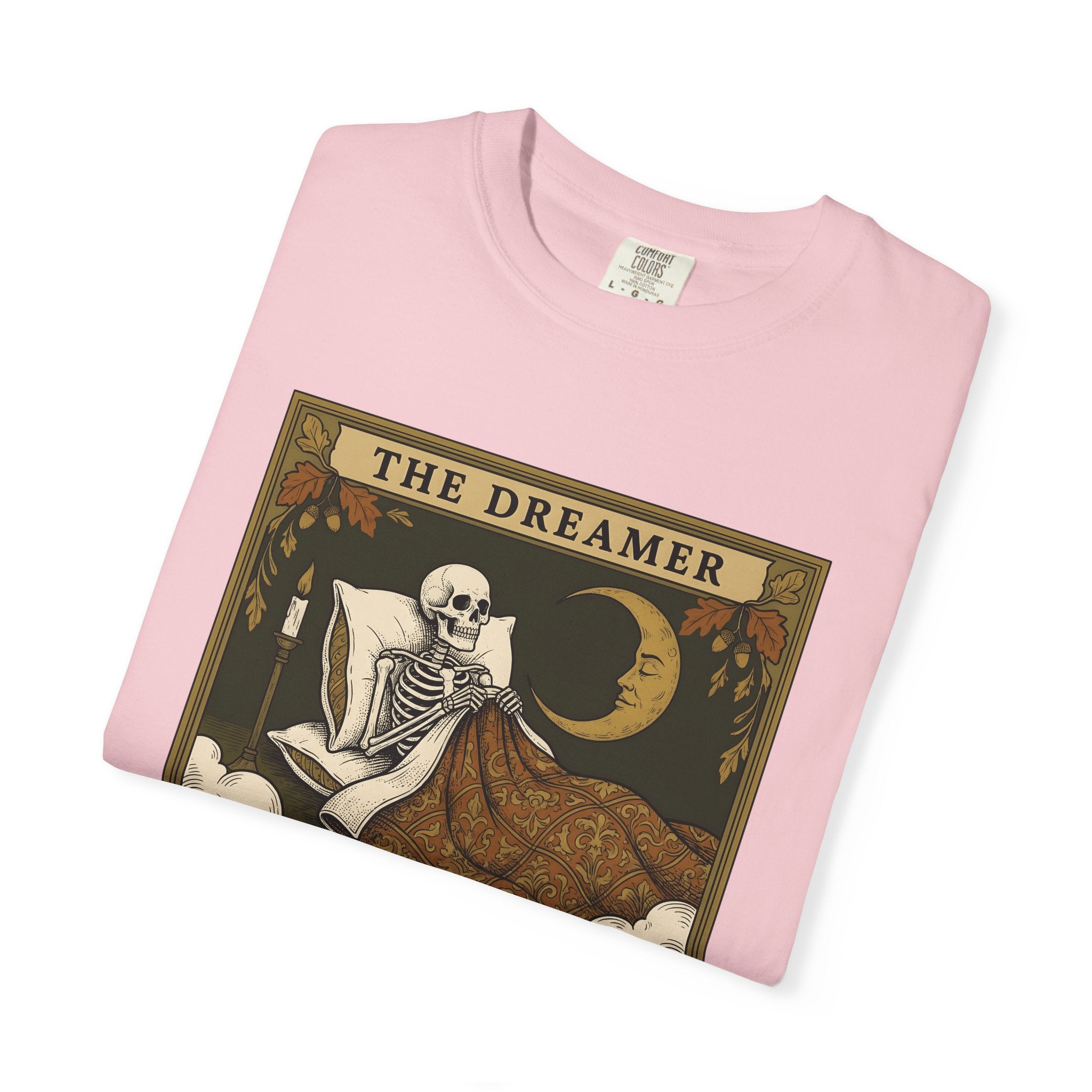 Skeleton Bed Shirt Boho Chic Gothic Gift Women Vintage Tee Bedframe T-Shirt Bohemian Fan Retro Tshirt Dark Graphic Boho Crescent Moon Tshirt