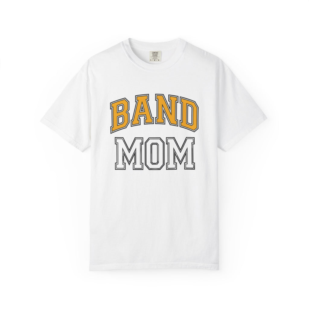Varsity Lettering Design Shirt Band Mom Institution Gift Women Thick Tee Letterman T-Shirt Band Parent Enthusiast Bold Graphic Illustration