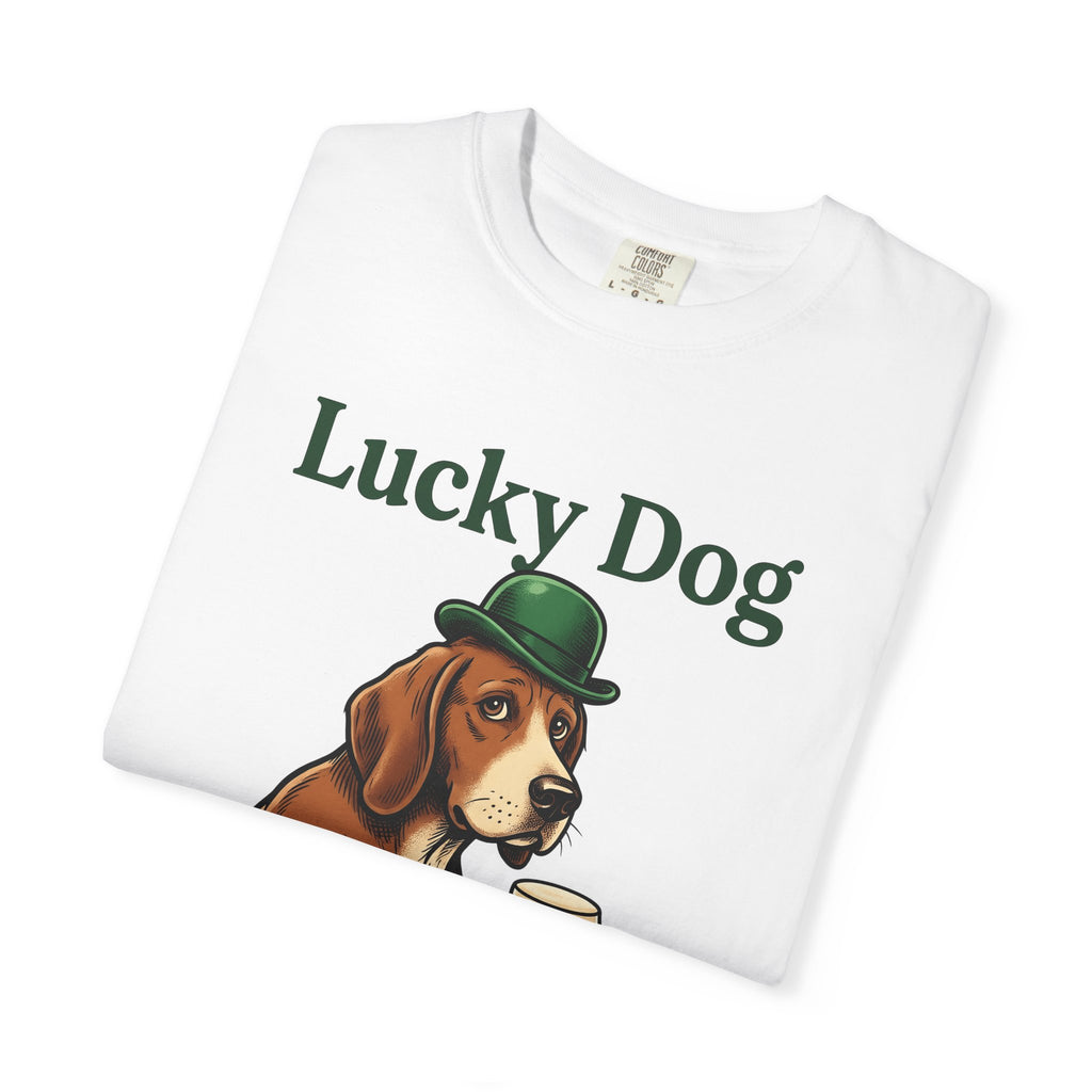 Dog Ale Shirt St Patrick's Day Joke Gift Women Retro Tee Beer T-Shirt St Patricks Fan Vintage Tshirt Pun Graphic Sketch Shamrock Hat Tshirt