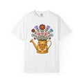 Floral Bouquet Shirt Easter Garden Gift Women Folk Art Tee Flower Arrangement T-Shirt Spring Fan Floral Graphic Vintage Retro Watering Can
