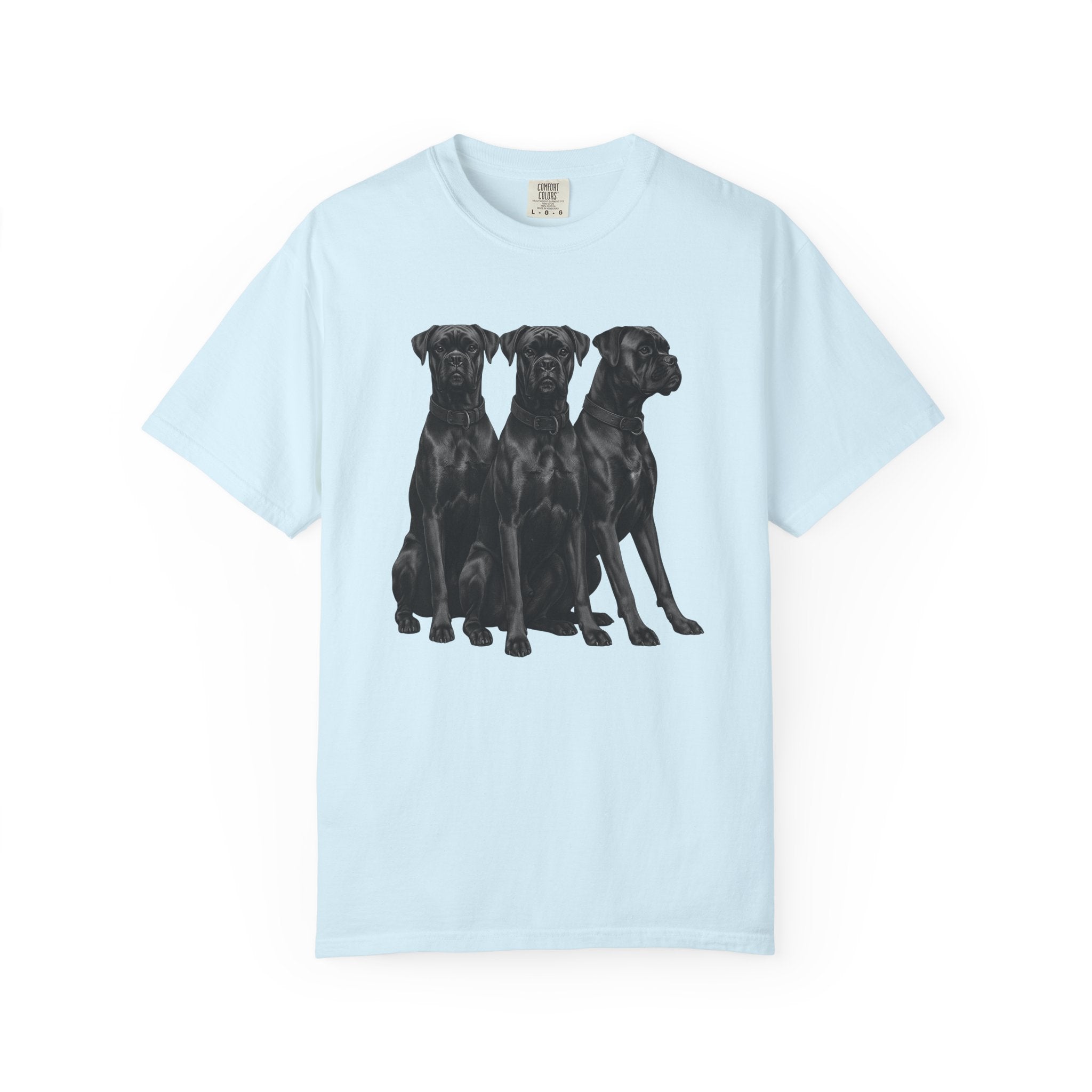 Black Dogs Shirt Dog Pets Gift Women Realistic Tee Canine T-Shirt Dog Fan Photorealistic Tshirt Animal Graphic Vintage Collars Tshirt