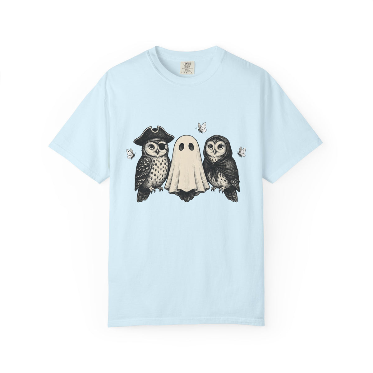 Spirit Owl Shirt Halloween Beast Gift Women Cartoon Tee Owl T-Shirt Horror Fan Owl Tshirt Monster Graphic Antique Flutterby Tshirt