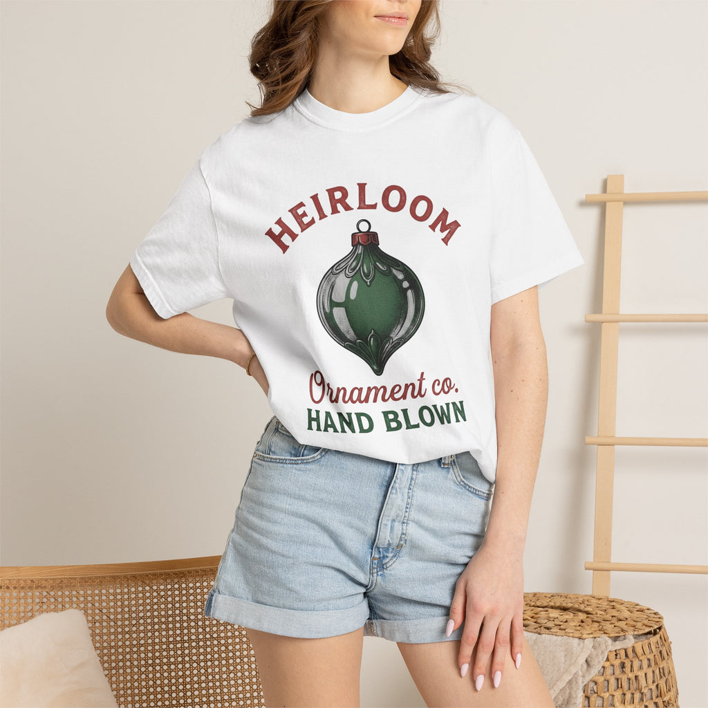 Old Fashioned Ornament Shirt Christmas Household Gift Women Nostalgic Tee Bauble T-Shirt Christmas Fan Xmas Decoration Graphic Tshirt Line