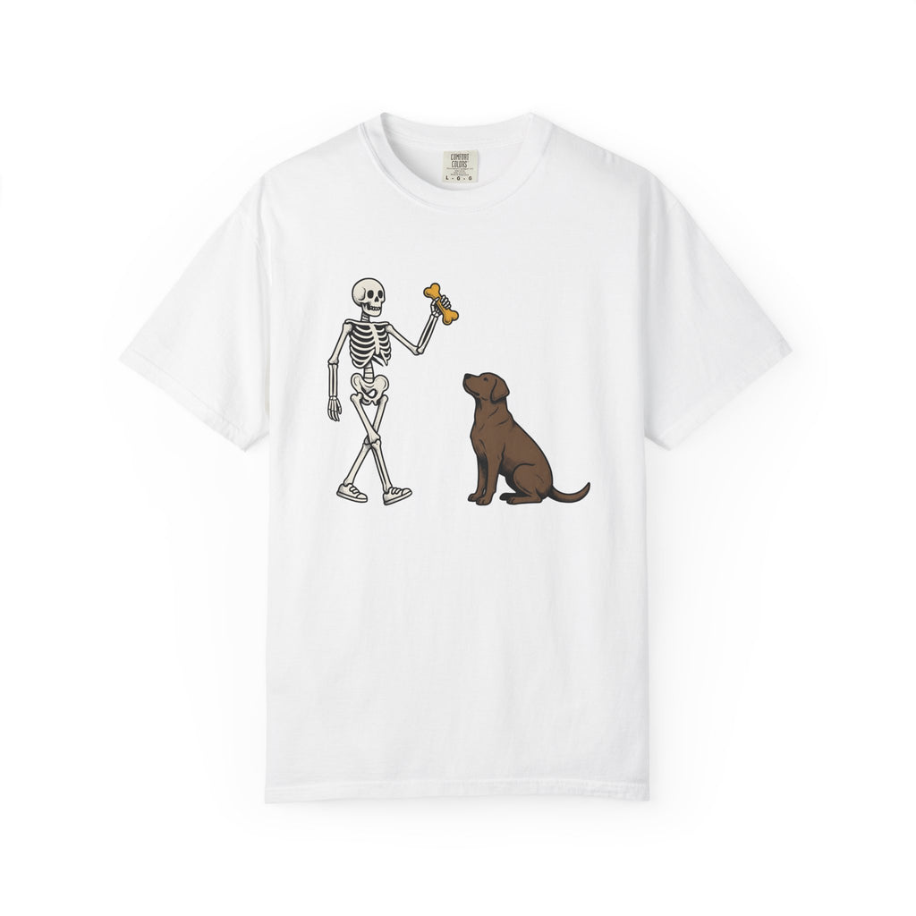 Bony Dog Shirt Dog Scary Gift Women Animated Tee Hound T-Shirt Dog Fan Cartoon Tshirt Spooky Graphic Old School Chew Bone Tshirt