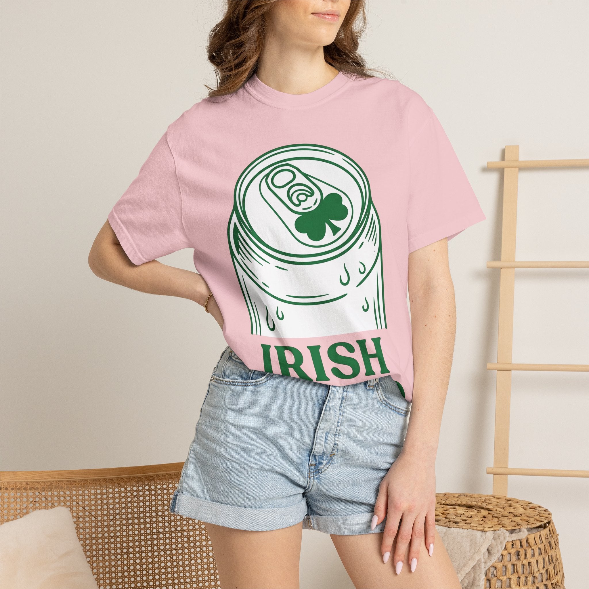 Beer Can Shirt St Patrick's Day Lager Gift Women Sketch Tee Can T-Shirt Patrick's Day Fan Illustrated Tshirt Pilsner Graphic Hand Drawn