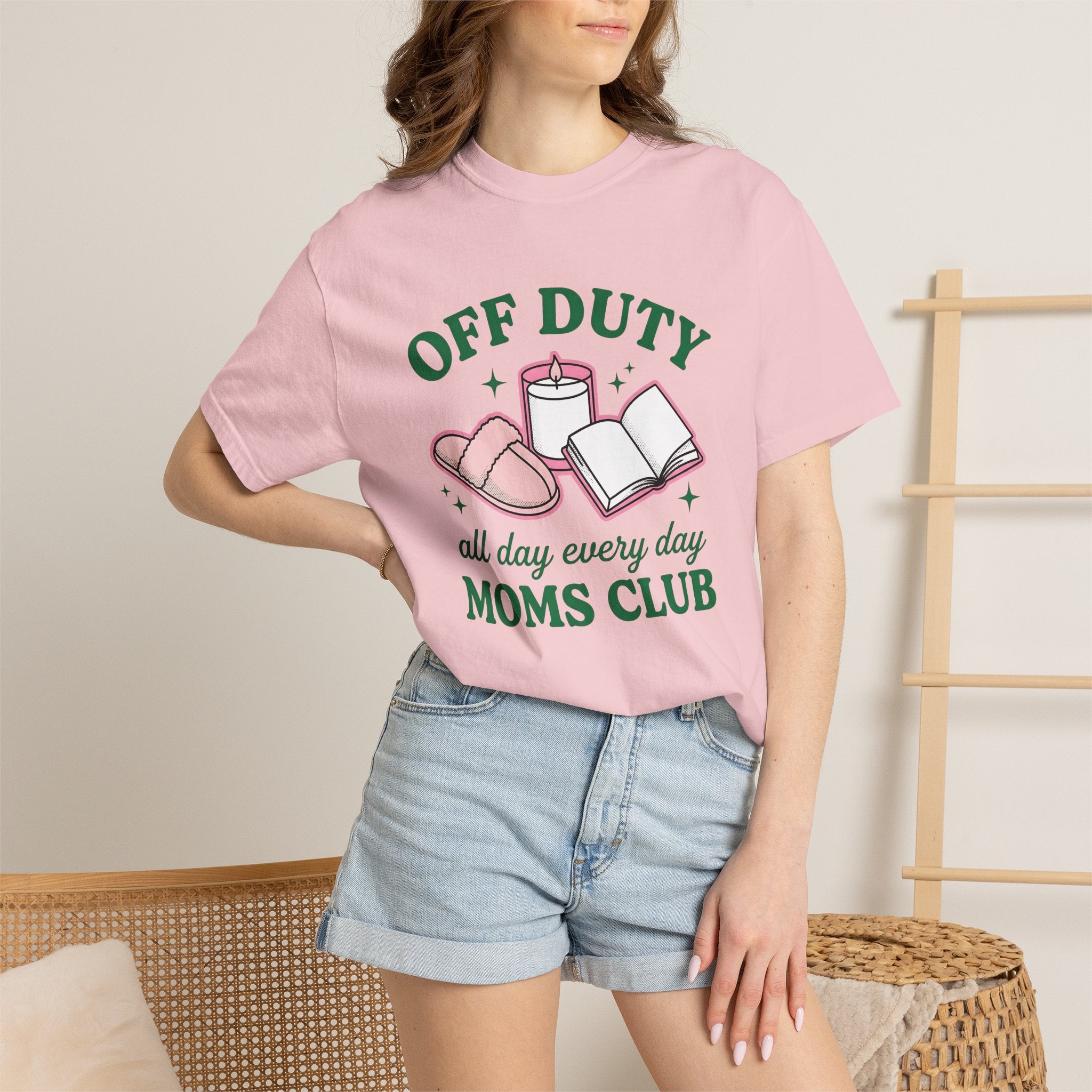 Slipper Candle Book Shirt Moms Wellness Gift Women Comic Tee Slipper Holder T-Shirt Motherhood Fan Cartoon Tshirt Self Care Graphic Vintage