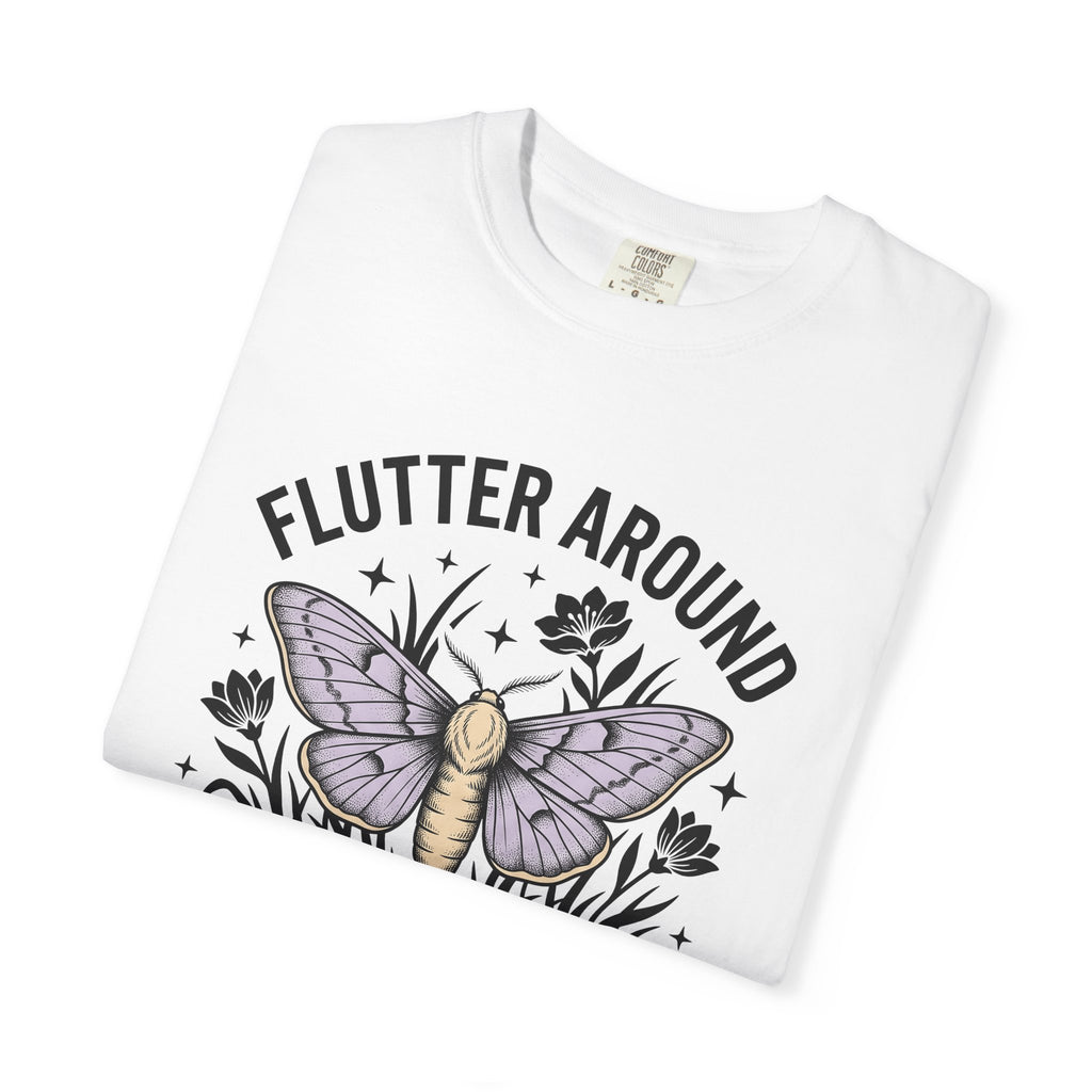 Butterfly Art Shirt Easter Outdoors Gift Women Bohemian Tee Butterfly T-Shirt Spring Fan Hippie Tshirt Nature Graphic Retro Meadow Flowers