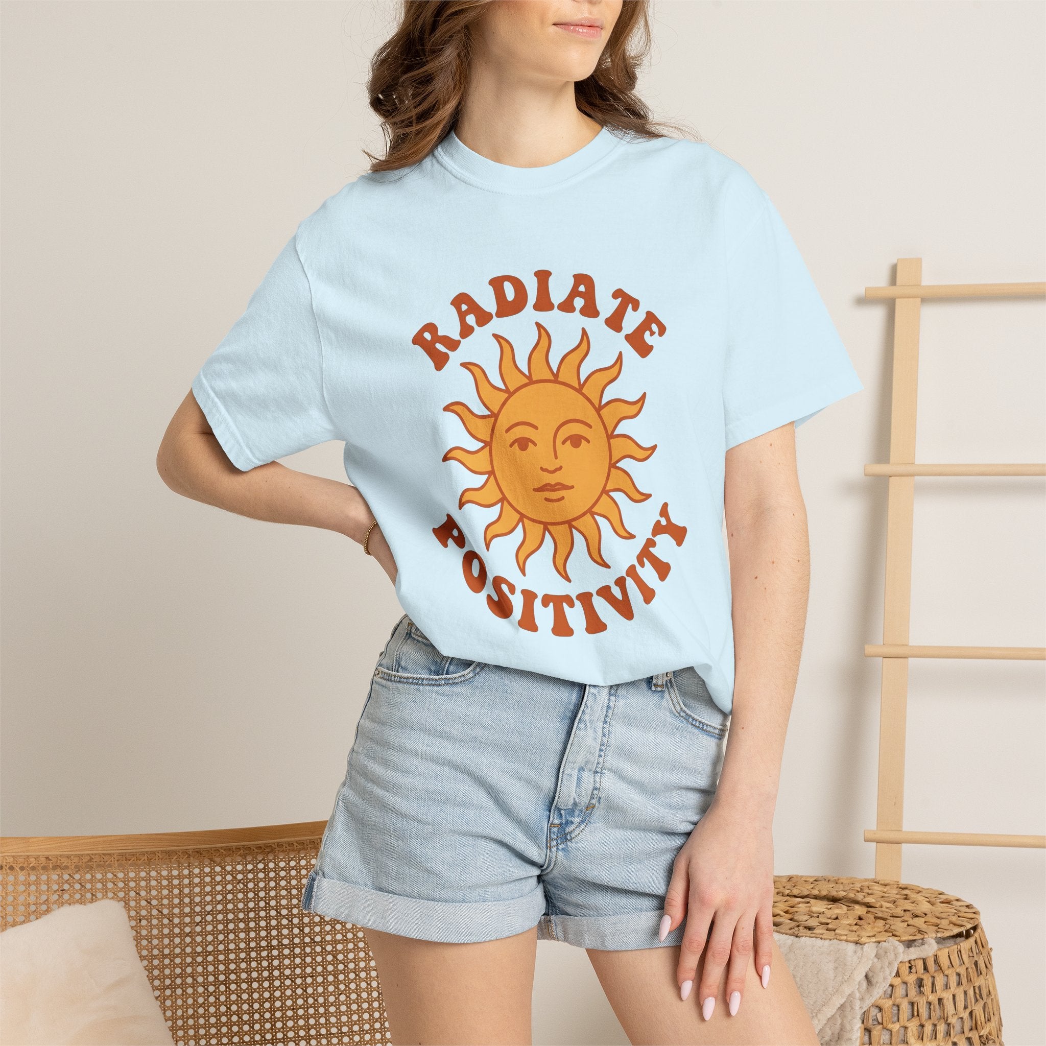 Sun Symbol Shirt Positive Vibes Self Help Gift Women Ethnic Tee Sol T-Shirt Optimist Fan Tribal Tshirt Motivation Graphic Antique Retro