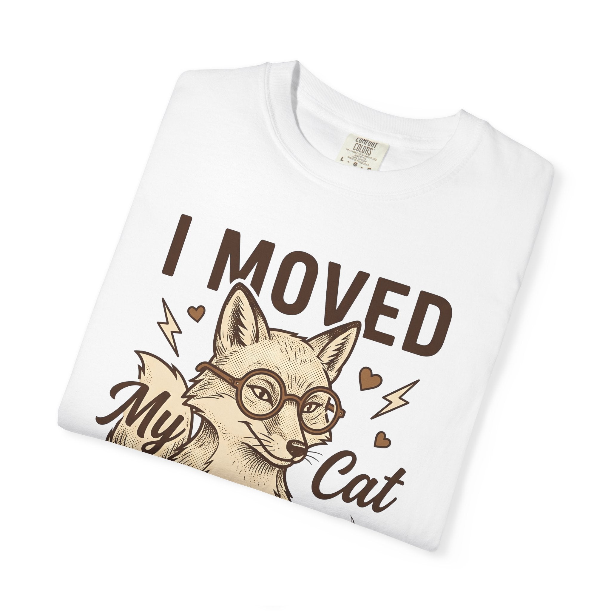 Red Fox Cat Shirt Animal Drink Gift Women Cartoon Tee Fox T-Shirt Pet Fan Toon Tshirt Beverage Graphic Rustic Tea Cup Tshirt