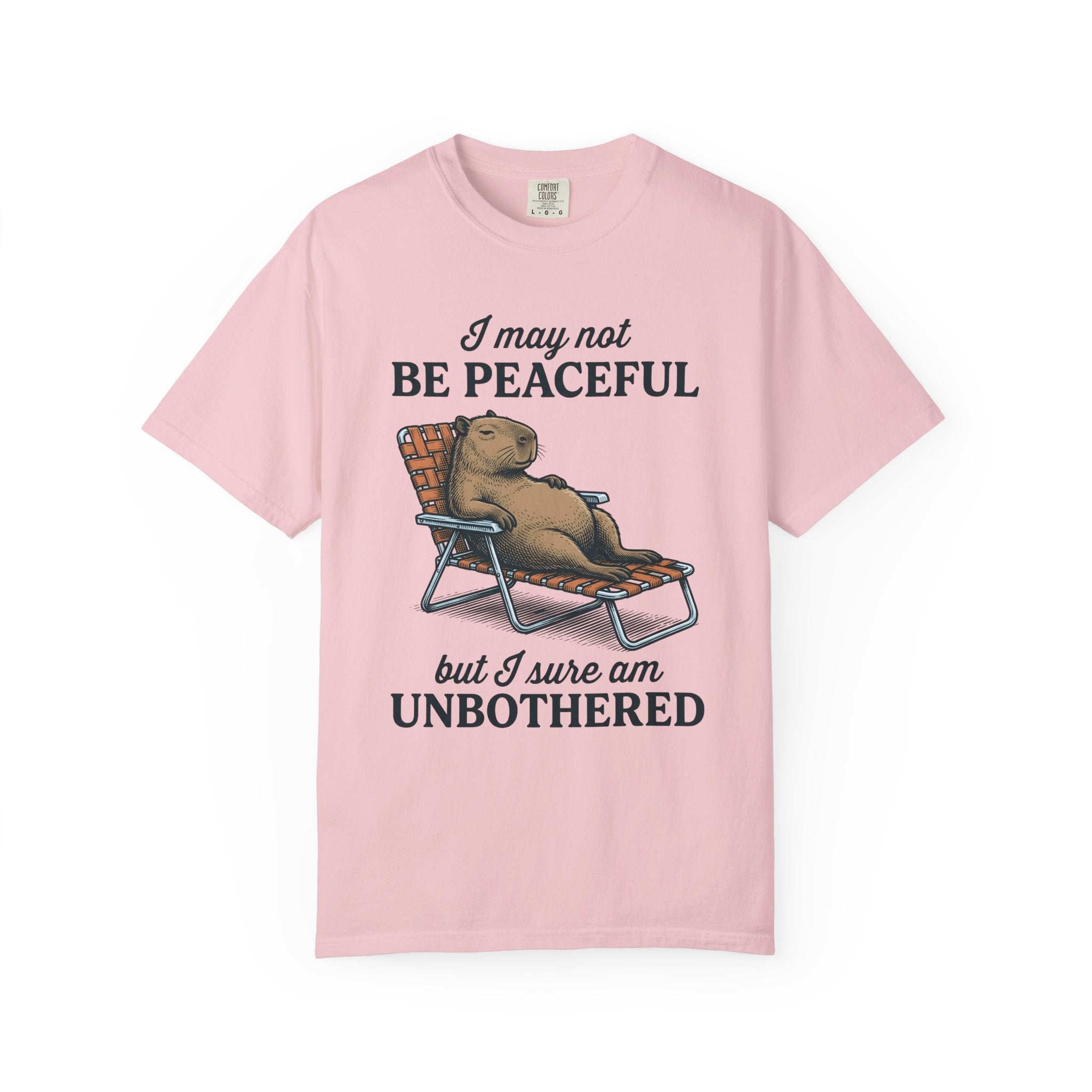 Capybara Seat Shirt Funny Pet Gift Women Retro Tee Rodent T-Shirt Humor Fan Vintage Tshirt Animal Graphic Sketch Recliner Tshirt