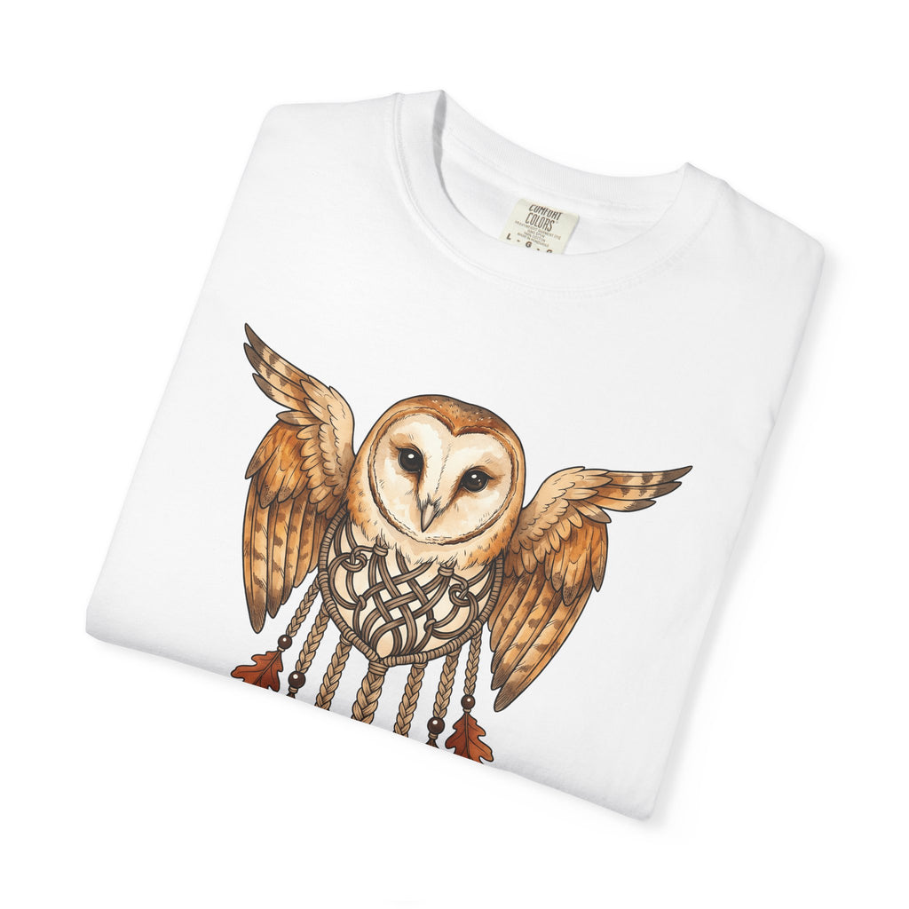 Owl Dream Catcher Shirt Boho Chic Fauna Gift Women Ethnic Tee Dreamcatcher T-Shirt Bohemian Enthusiast Tribal Tshirt Wildlife Graphic Line
