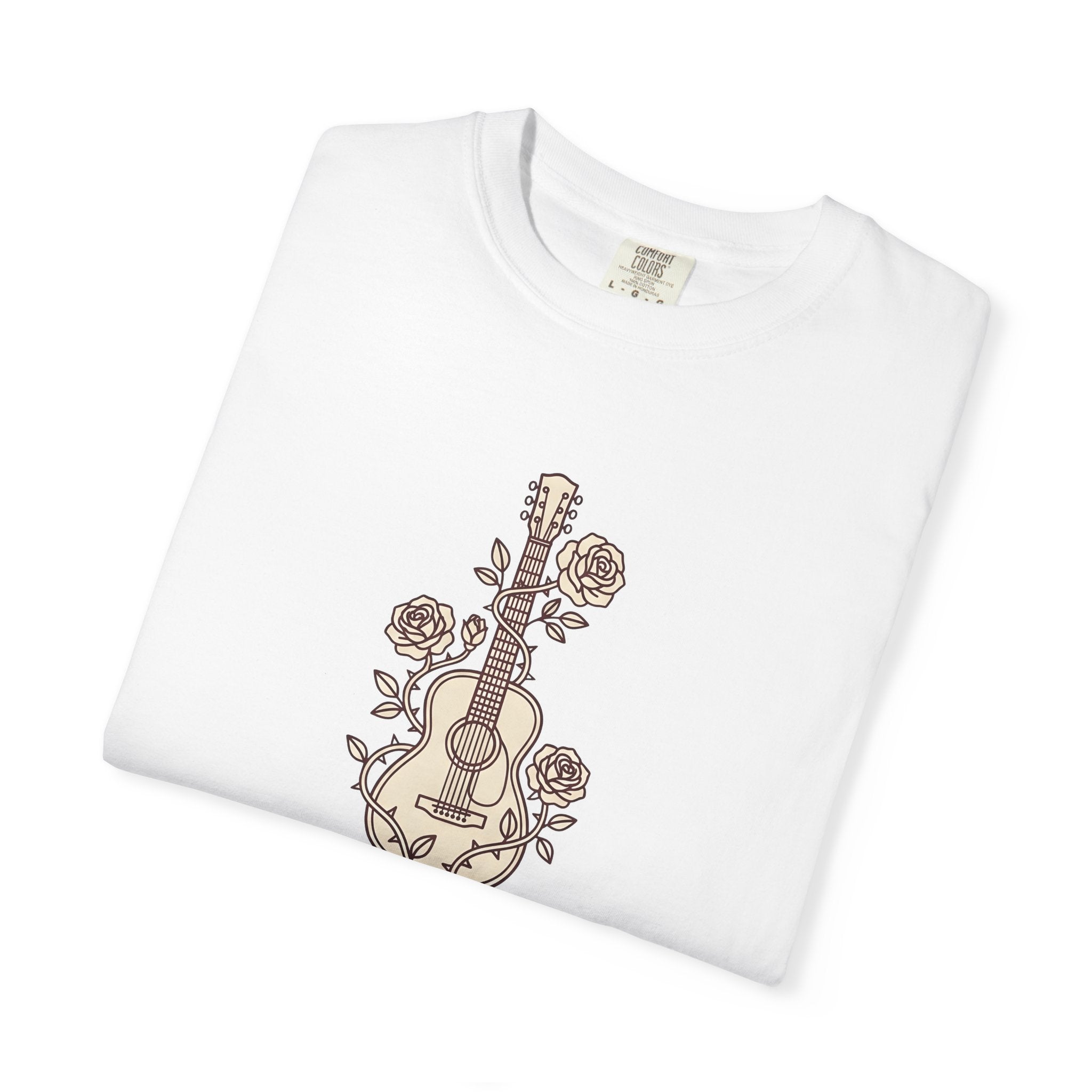 Acoustic Roses Shirt Cowgirl Ranch Gift Women Indie Tee Floral T-Shirt Rodeo Fan Bohemian Tshirt Farm Graphic Aged Petal Tshirt