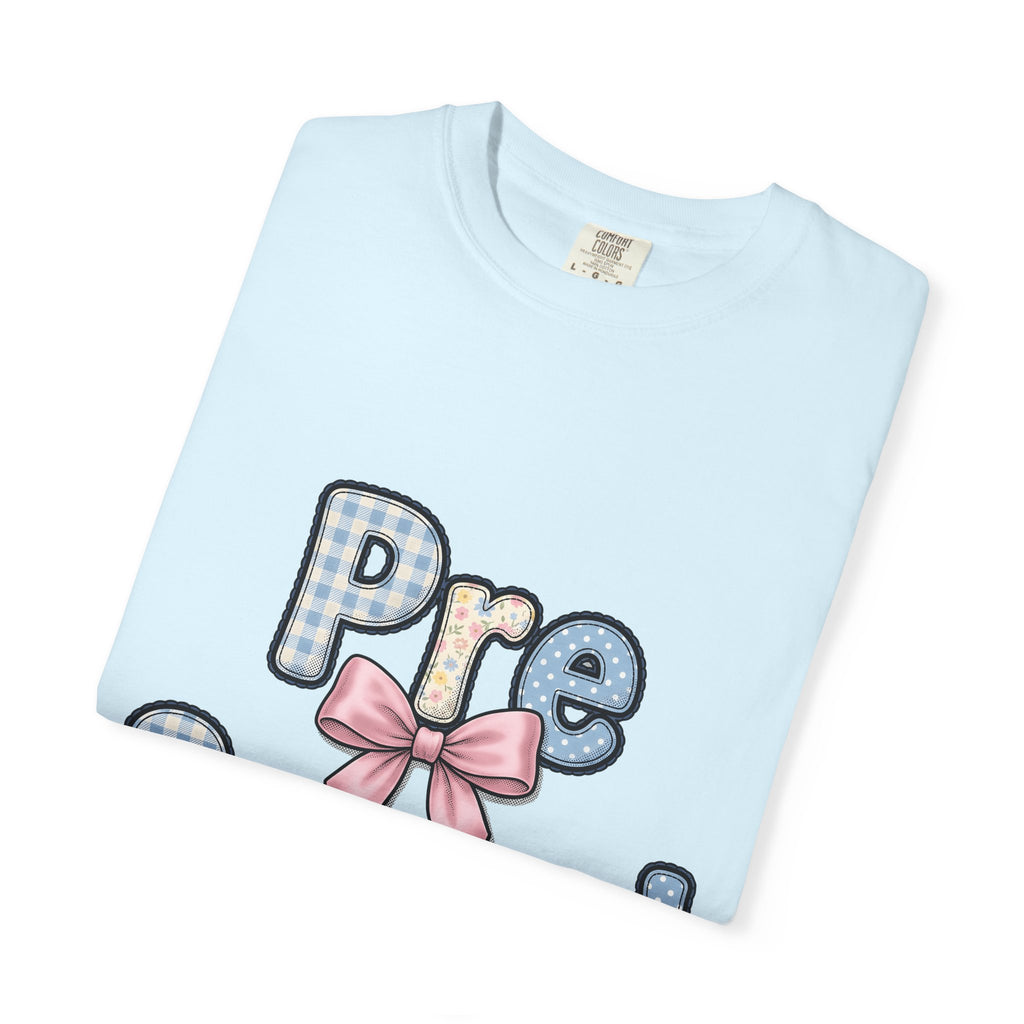 Pastel Letters Shirt Preschool Teacher Education Gift Women Patchwork Tee Alphabet T-Shirt Educator Enthusiast Collage Tshirt Learning