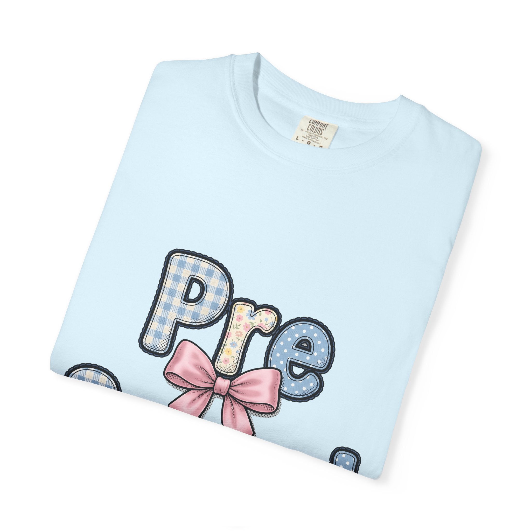 Pastel Letters Shirt Preschool Teacher Education Gift Women Patchwork Tee Alphabet T-Shirt Educator Enthusiast Collage Tshirt Learning