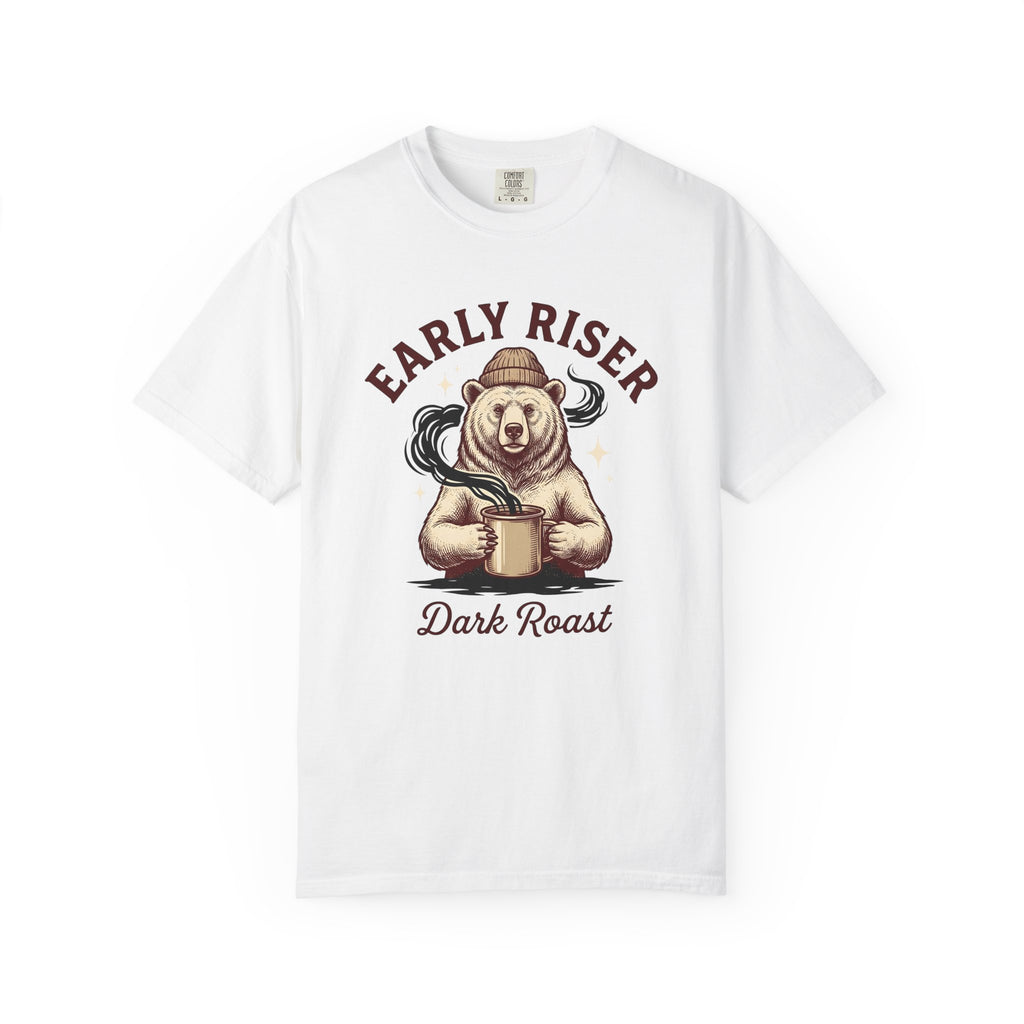 Bear Mug Shirt Coffee Wildlife Gift Women Retro Tee Mug T-Shirt Coffee Fan Vintage Tshirt Animal Graphic Sketch Knit Hat Tshirt