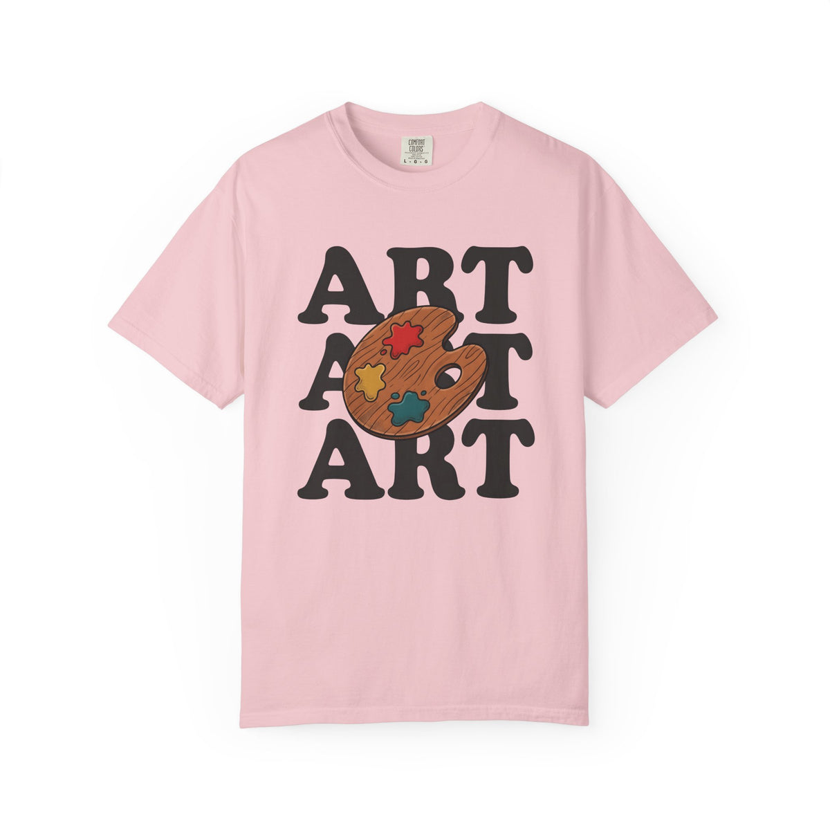 Paint Palette Shirt Art Teacher Creative Gift Women Bold Graphic Tee Palette T-Shirt Artistic Enthusiast Graphic Tshirt Imaginative Graphic