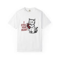 Lovable Kitty Shirt Cat Comedy Gift Women Line Art Tee Cat T-Shirt Cat Fan Illustration Graphic Hand Drawn Love Icon Tshirt