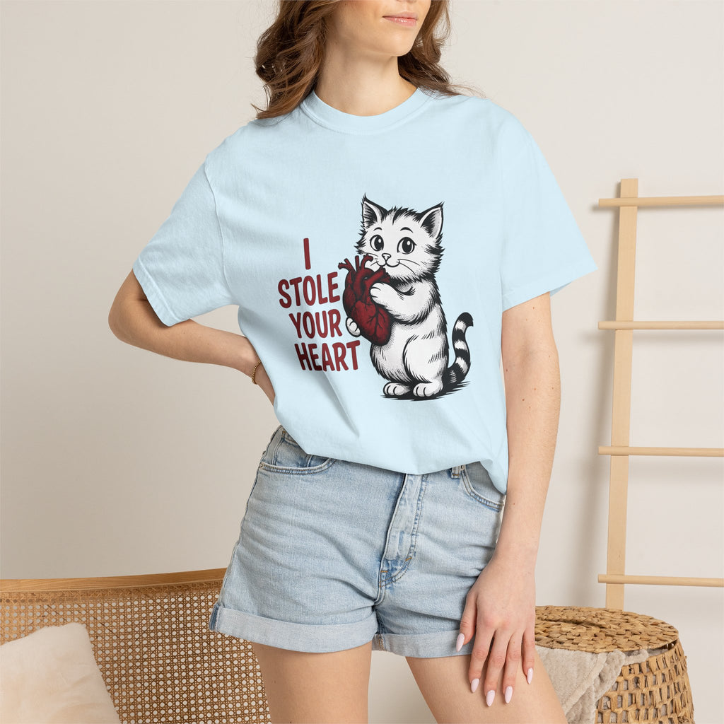 Lovable Kitty Shirt Cat Comedy Gift Women Line Art Tee Cat T-Shirt Cat Fan Illustration Graphic Hand Drawn Love Icon Tshirt