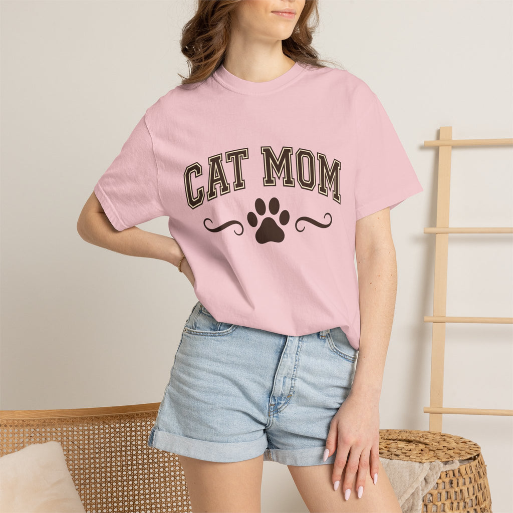 Cat Paw Shirt Cat Mom Pet Gift Women Bold Tee Paws T-Shirt Cat Lady Fan Fierce Tshirt Animal Graphic Vintage Swirl Tshirt