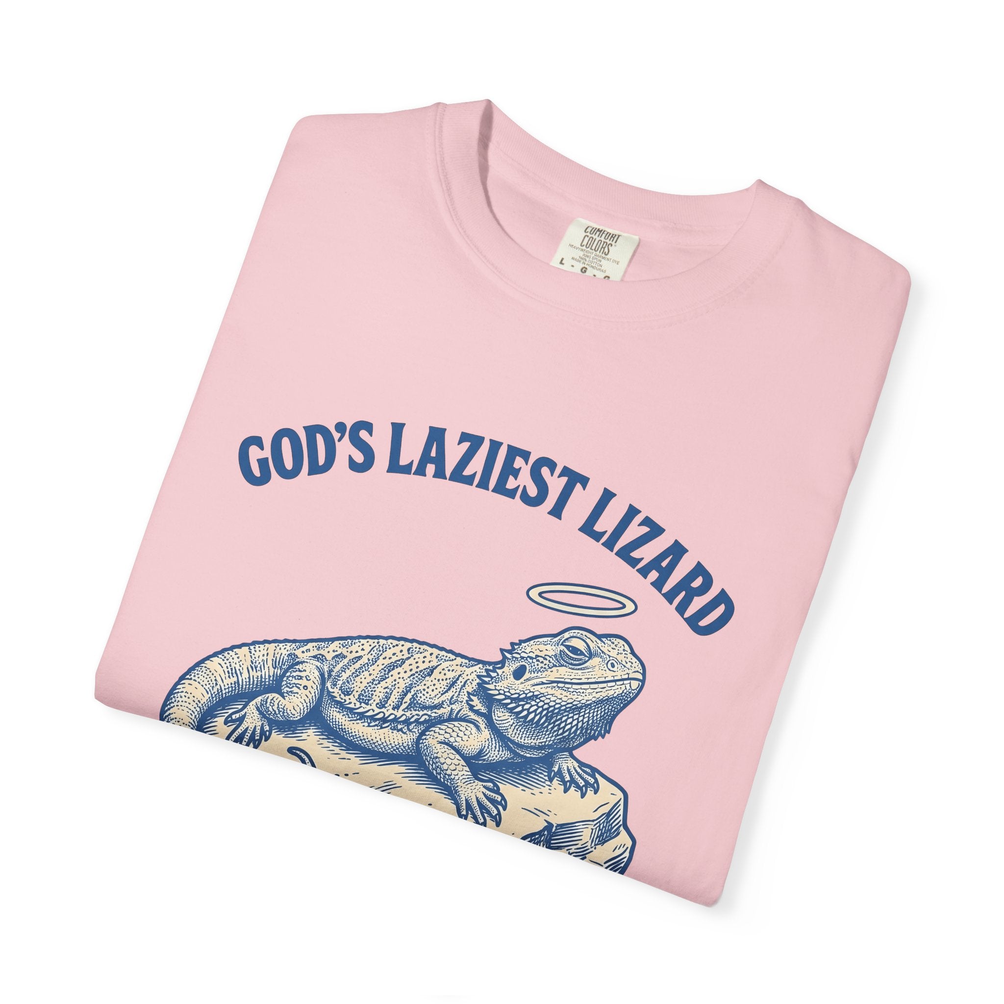 Bearded Dragon Shirt Funny Animal Gift Women Vintage Tee Pogona T-Shirt Humor Fan Retro Tshirt Creature Graphic Hand Drawn Halo Tshirt