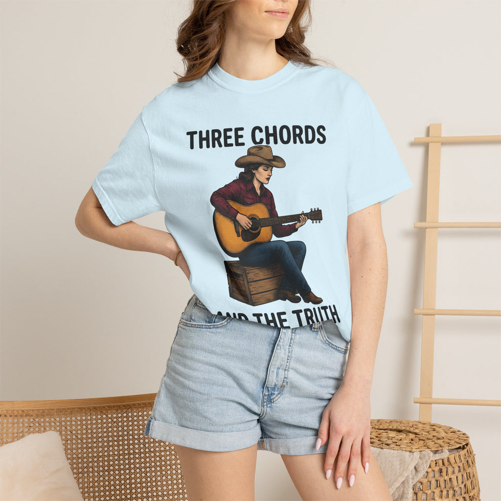 Cowgirl Guitar Shirt Cowgirl Music Gift Women Vintage Tee Guitar T-Shirt Cowboy Fan Retro Tshirt Music Illustration Hand Drawn Cowboy Hat
