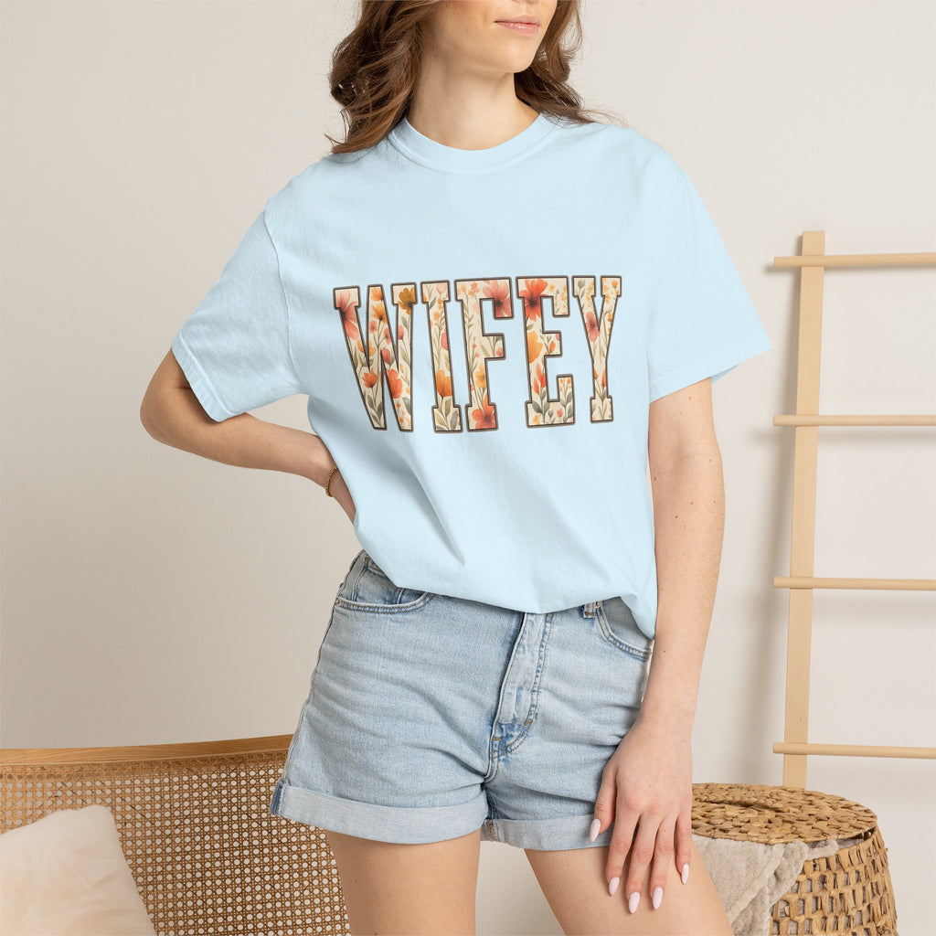 Floral Lettering Shirt Floral Nuptials Gift Women Flower Drawing Tee Typography T-Shirt Florist Fan Illustration Tshirt Wedding Graphic