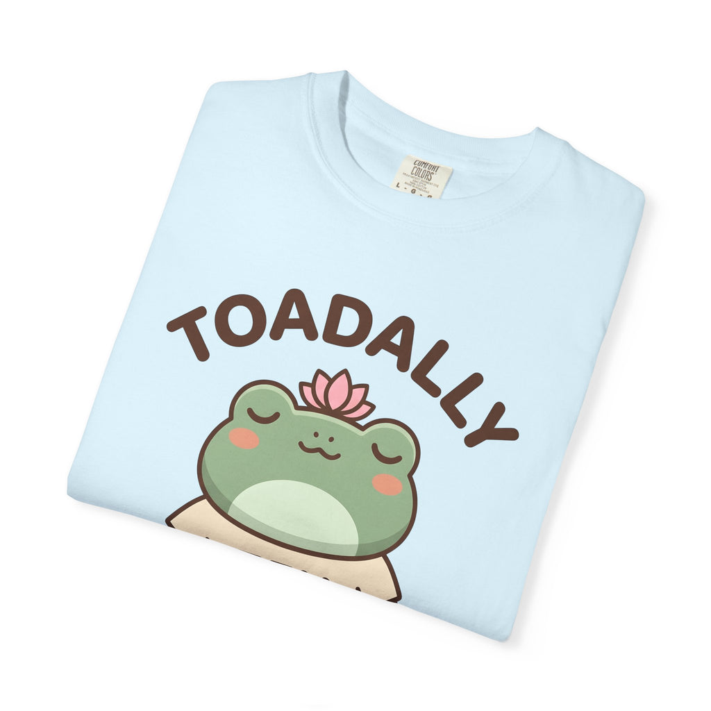 Meditating Frog Shirt Yoga Mindfulness Gift Women Kawaii Tee Toad T-Shirt Yogist Enthusiast Cute Tshirt Meditation Graphic Cartoon Lotus