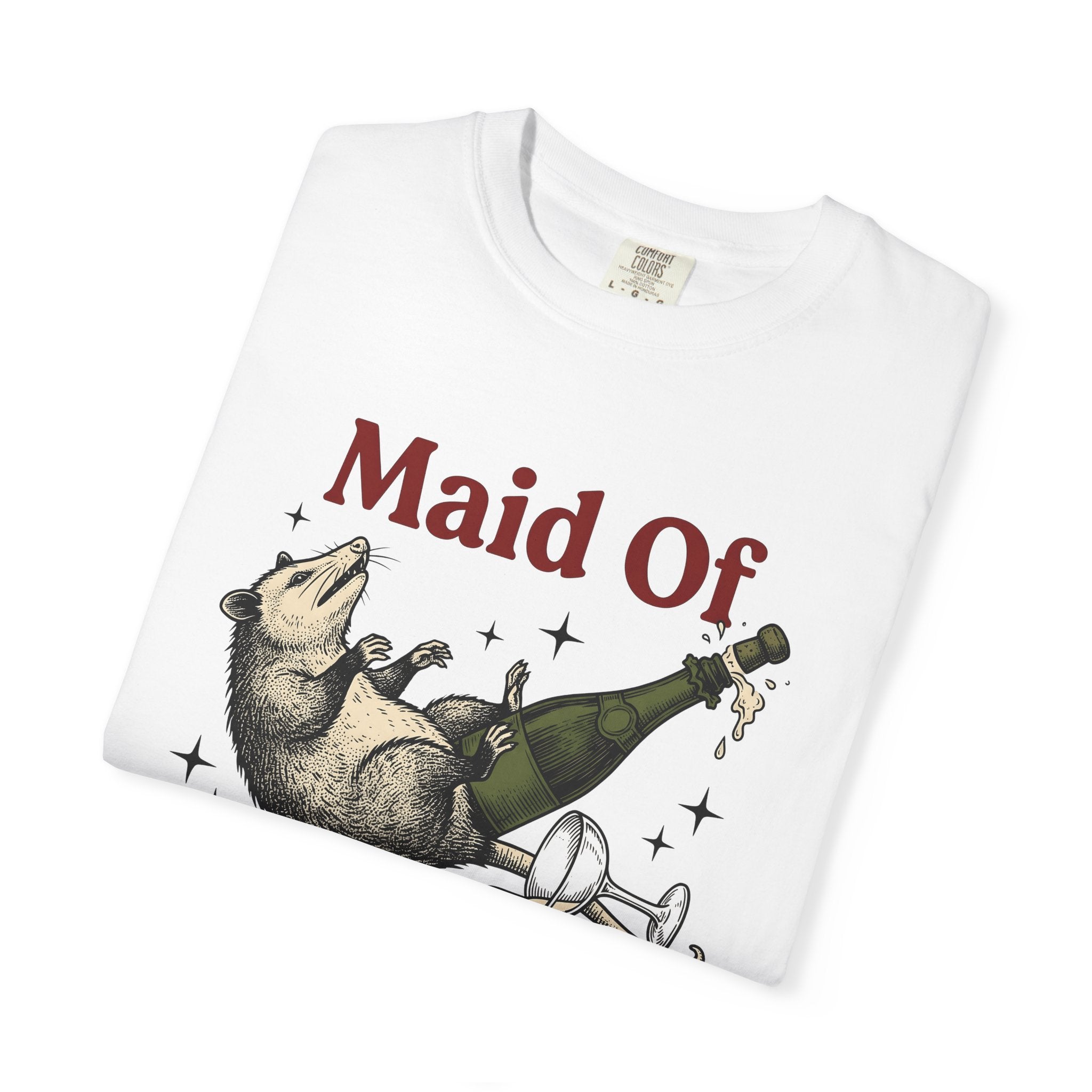 Possum Champagne Shirt Funny Wedding Gift Women Vintage Tee Champagne T-Shirt Humor Fan Retro Tshirt Marriage Graphic Hand Drawn Wine Glass