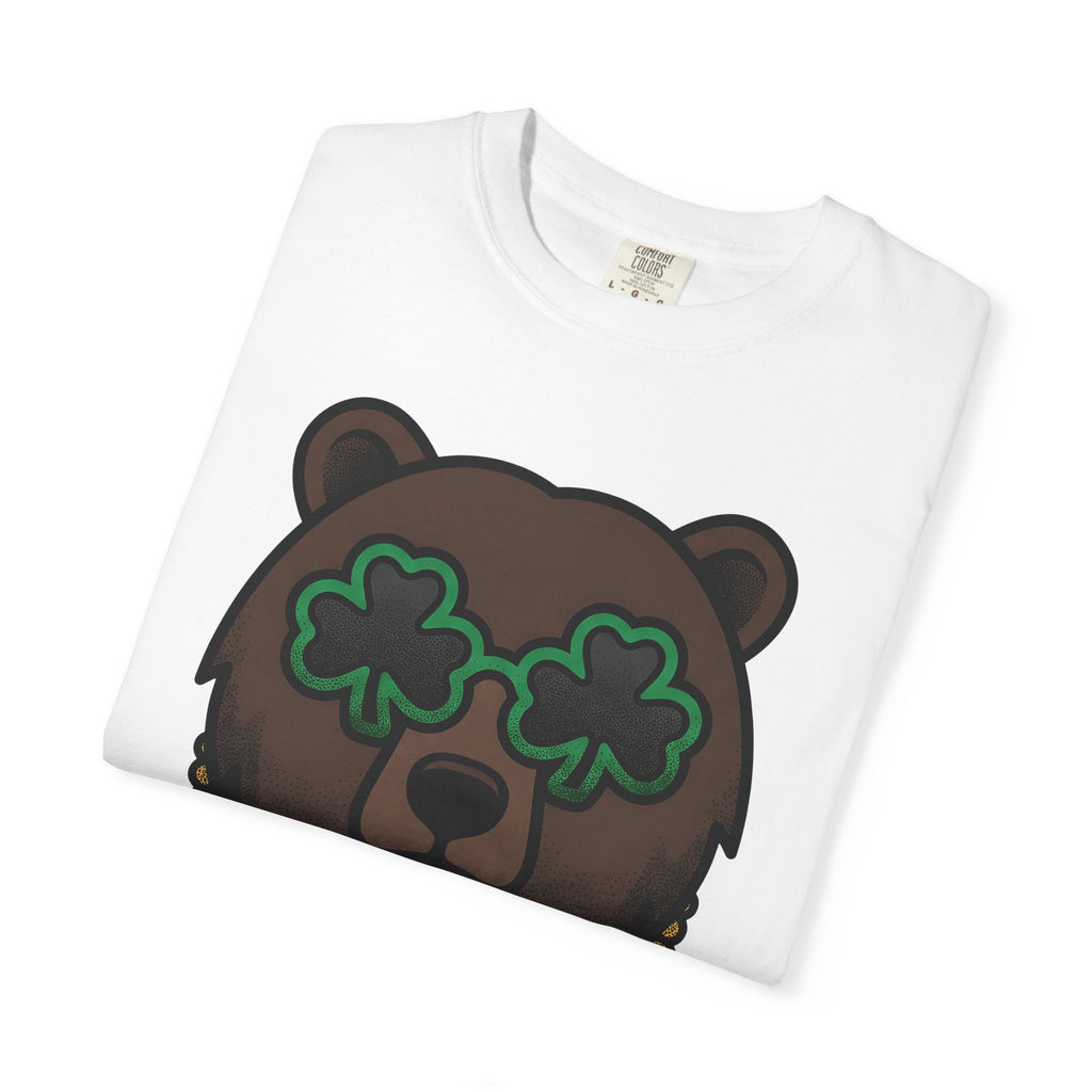 Bear Mug Shirt St Patrick's Day Creature Gift Women Animated Tee Mug T-Shirt Shamrock Fan Cartoon Tshirt Monster Graphic Hand Drawn Green