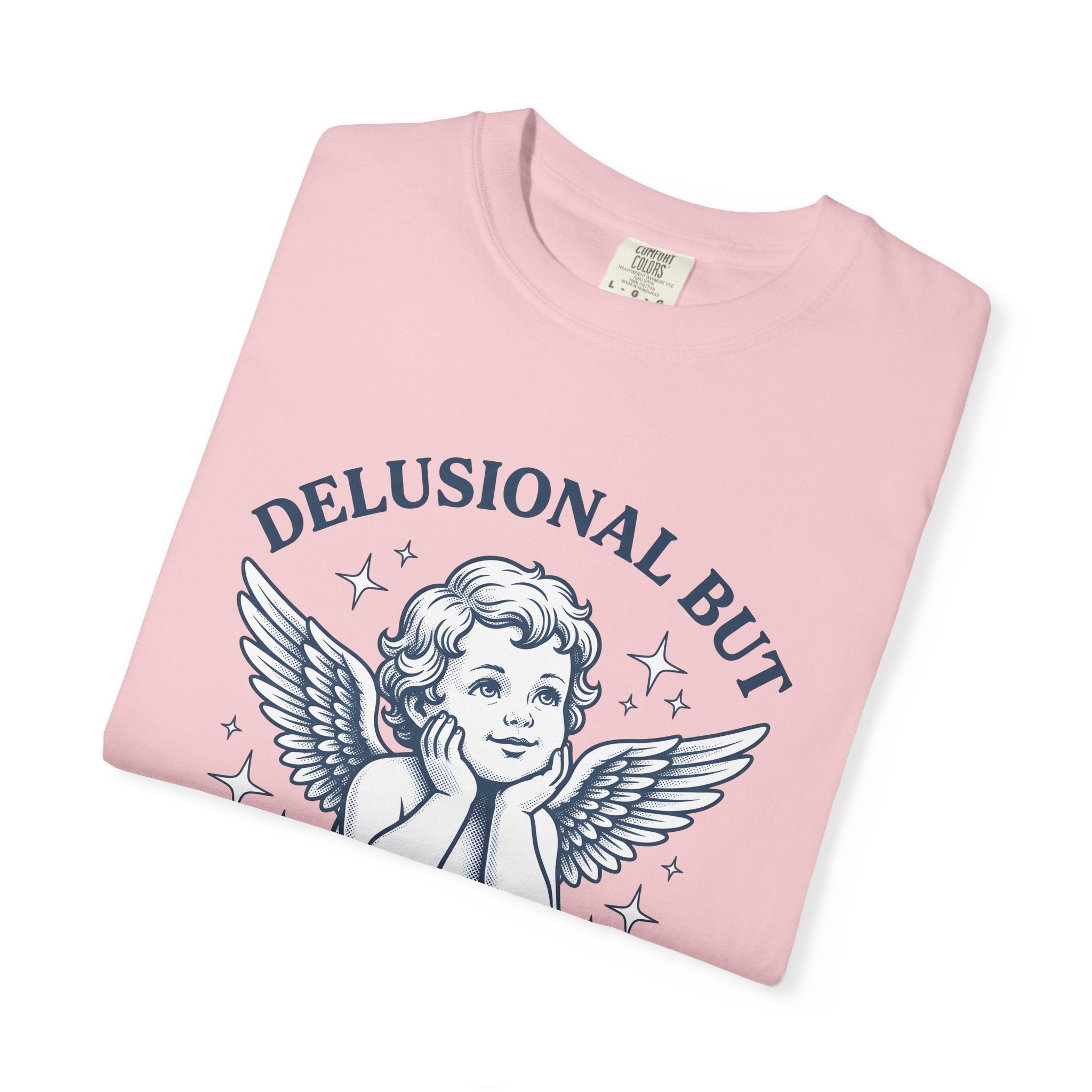 Heavenly Figure Shirt Funny Humor Gift Women Classic Tee Angel T-Shirt Comedy Fan Retro Tshirt Witty Graphic Doodle Twinkles Tshirt