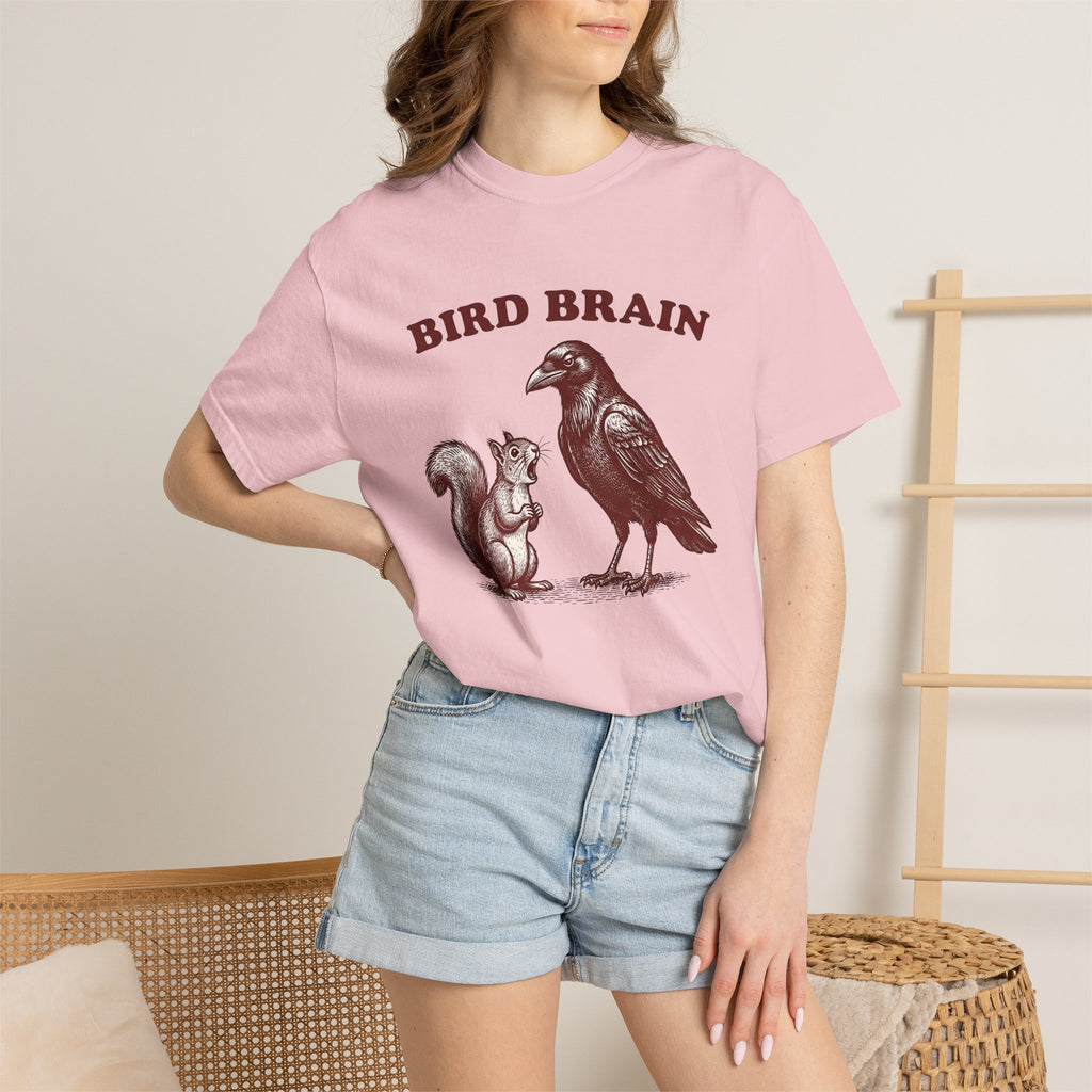 Raven Squirrel Shirt Funny Animal Gift Women Vintage Tee Squirrel T-Shirt Humor Fan Retro Tshirt Wildlife Graphic Hand Drawn Animal Graphic