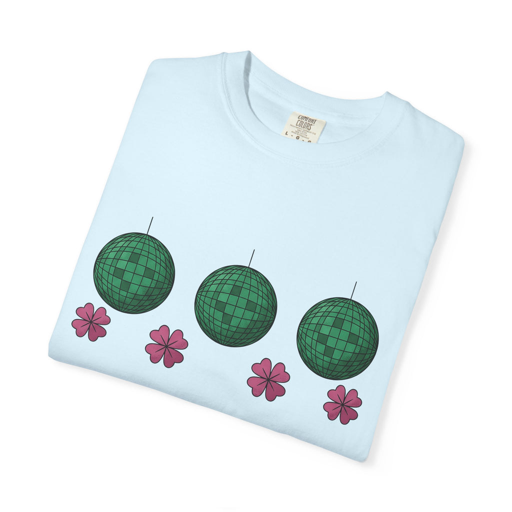Party Ball Shirt St Patrick's Day Gathering Gift Women Cartoon Tee Disco Ball T-Shirt Shamrock Fan Comic Tshirt Party Graphic Modern Lucky