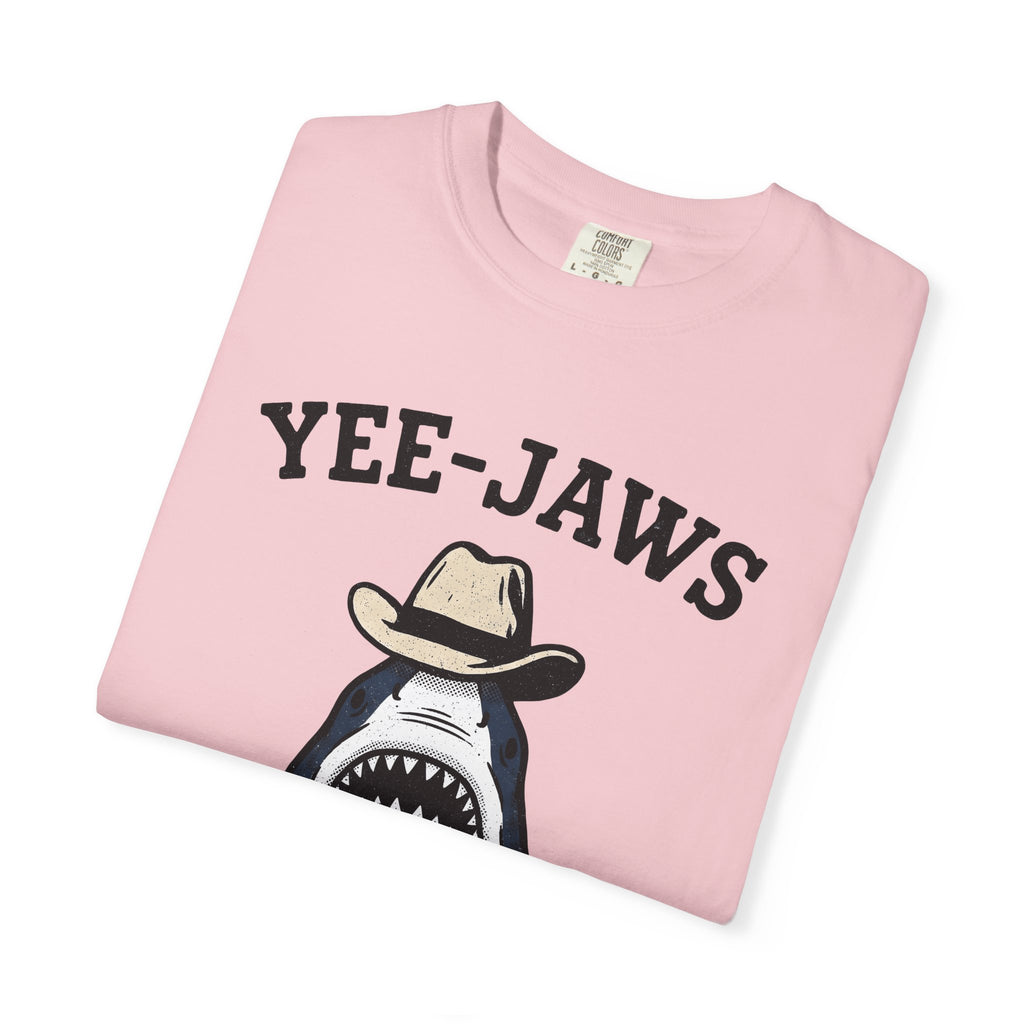 Shark Cowboy Hat Shirt Cowgirl Humor Gift Women Vintage Tee Shark T-Shirt Cowboy Fan Retro Tee Humorous Graphic Retro Western Hat Tshirt