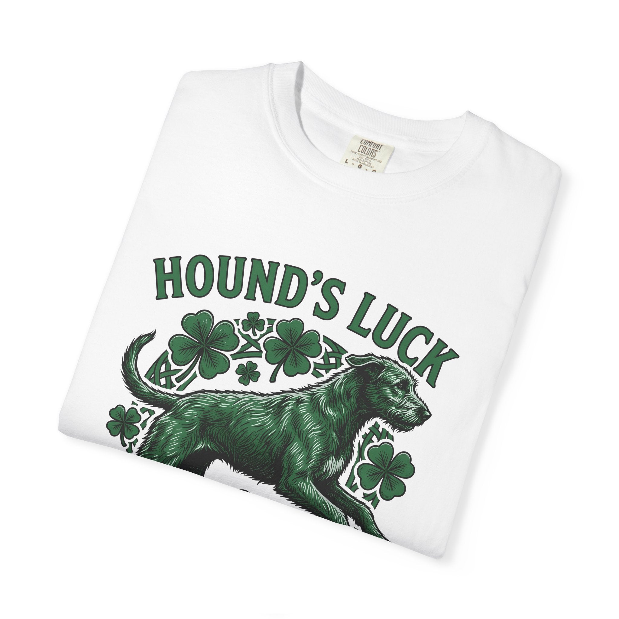 Irish Wolfhound Dog Shirt St Patrick's Day Dog Gift Women Vintage Tee Wolfhound T-Shirt St Patricks Day Enthusiast Retro Tshirt Dog Graphic