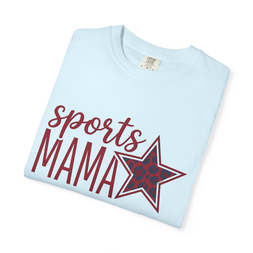 Leopard Print Star Shirt Mom Sports Gift Women Bold Tee Star Print T-Shirt Mom Fan Graphic Design Illustration Retro Animal Print Tshirt