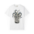 Octopus Cup Shirt Coffee Saltwater Gift Women Cartoon Tee Mug T-Shirt Coffee Fan Cartoon Tshirt Marine Graphic Hand Drawn Ice Cubes Tshirt