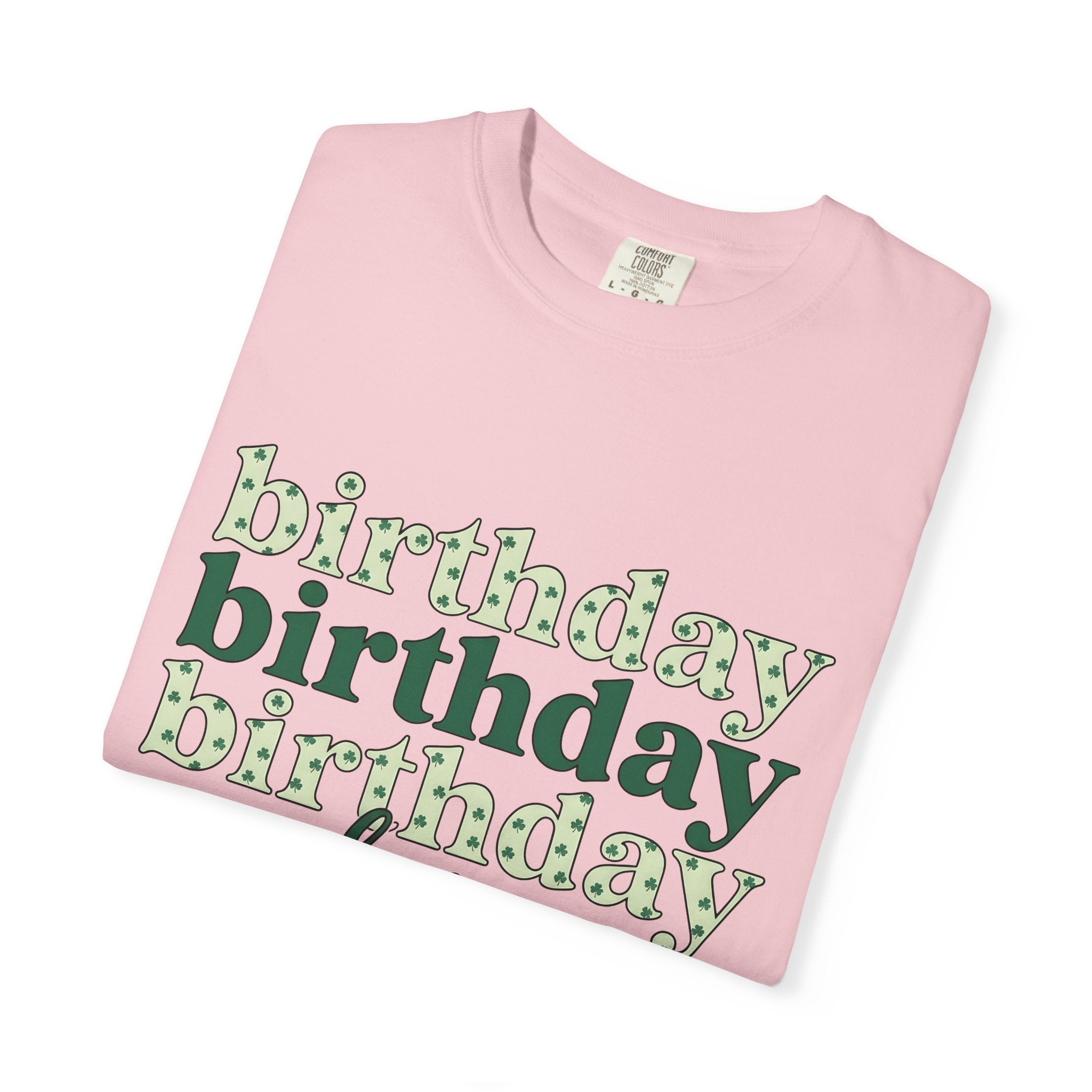 Shamrock Design Words Shirt Birthday Chance Gift Women Whimsical Tee Clover T-Shirt Birthday Fan Fantasy Tshirt Fortune Graphic Cartoon