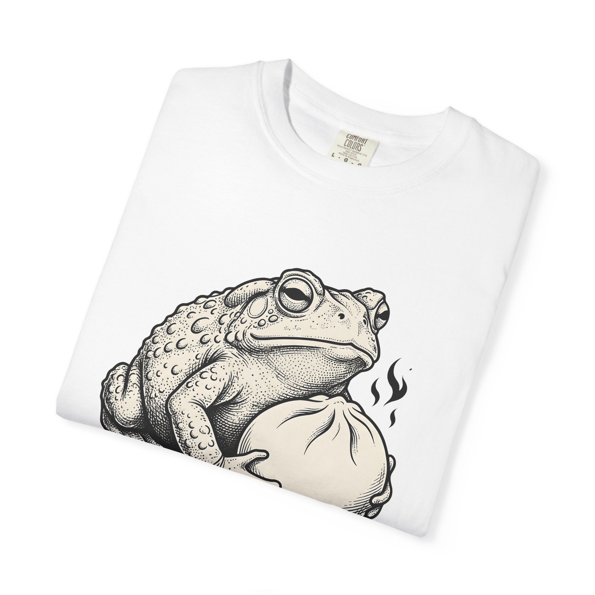 Amphibian Dumpling Shirt Animals Meal Gift Women Illustration Tee Frog T-Shirt Animal Fan Toad Tshirt Food Graphic Dumpling Design Graphic