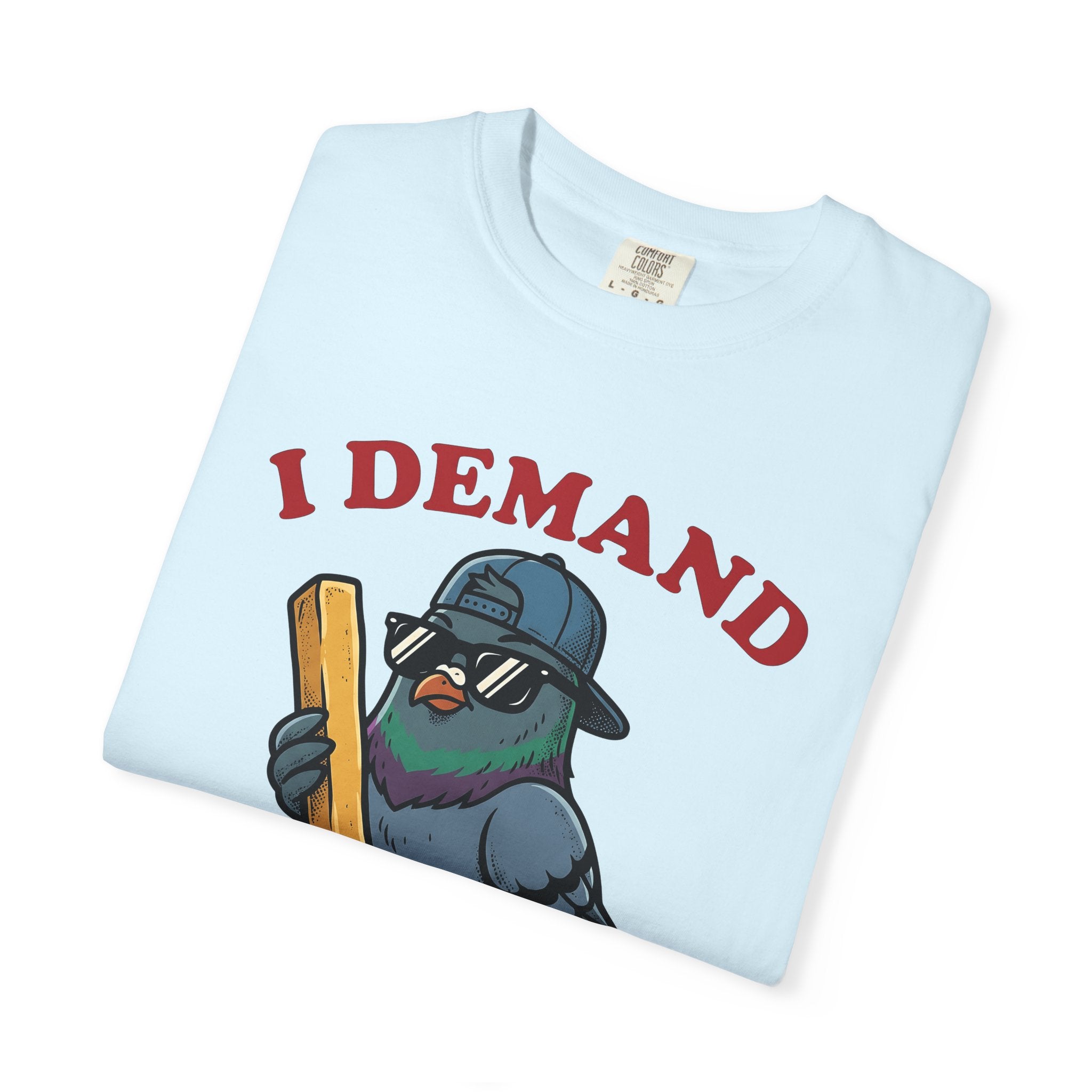 Pigeon Bread Shirt Funny Foodie Gift Women Cartoon Tee Birdseed T-Shirt Humor Fan Comic Tshirt Gourmet Graphic Retro Sunglasses Tshirt