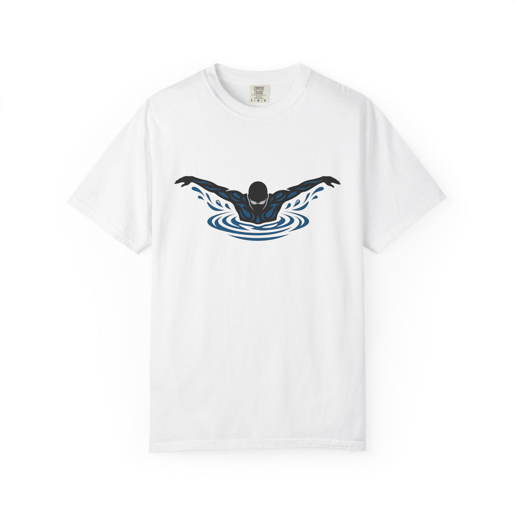Swim Athlete Shirt Swimming Exercise Gift Women Retro Tee Swimmer T-Shirt Diver Enthusiast Vintage Tshirt Fitness Graphic Line Art Splash