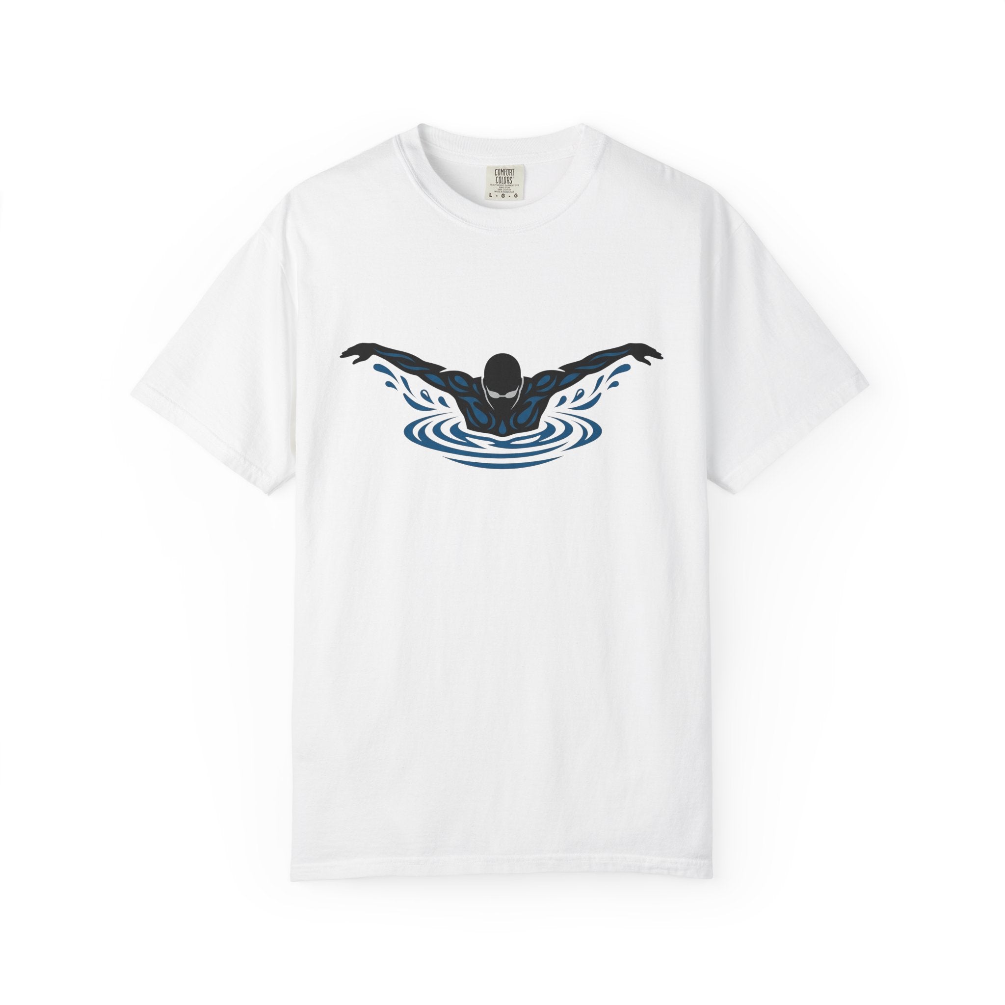 Swim Athlete Shirt Swimming Exercise Gift Women Retro Tee Swimmer T-Shirt Diver Enthusiast Vintage Tshirt Fitness Graphic Line Art Splash