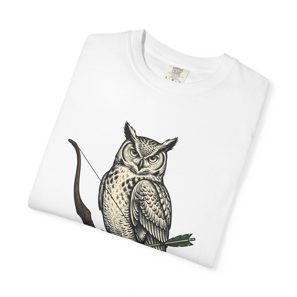 Bird Bow Shirt Archery Wildlife Gift Women Retro Tee Bow Arrow T-Shirt Archer Enthusiast Vintage Tshirt Animal Graphic Sketch Shaft Tshirt