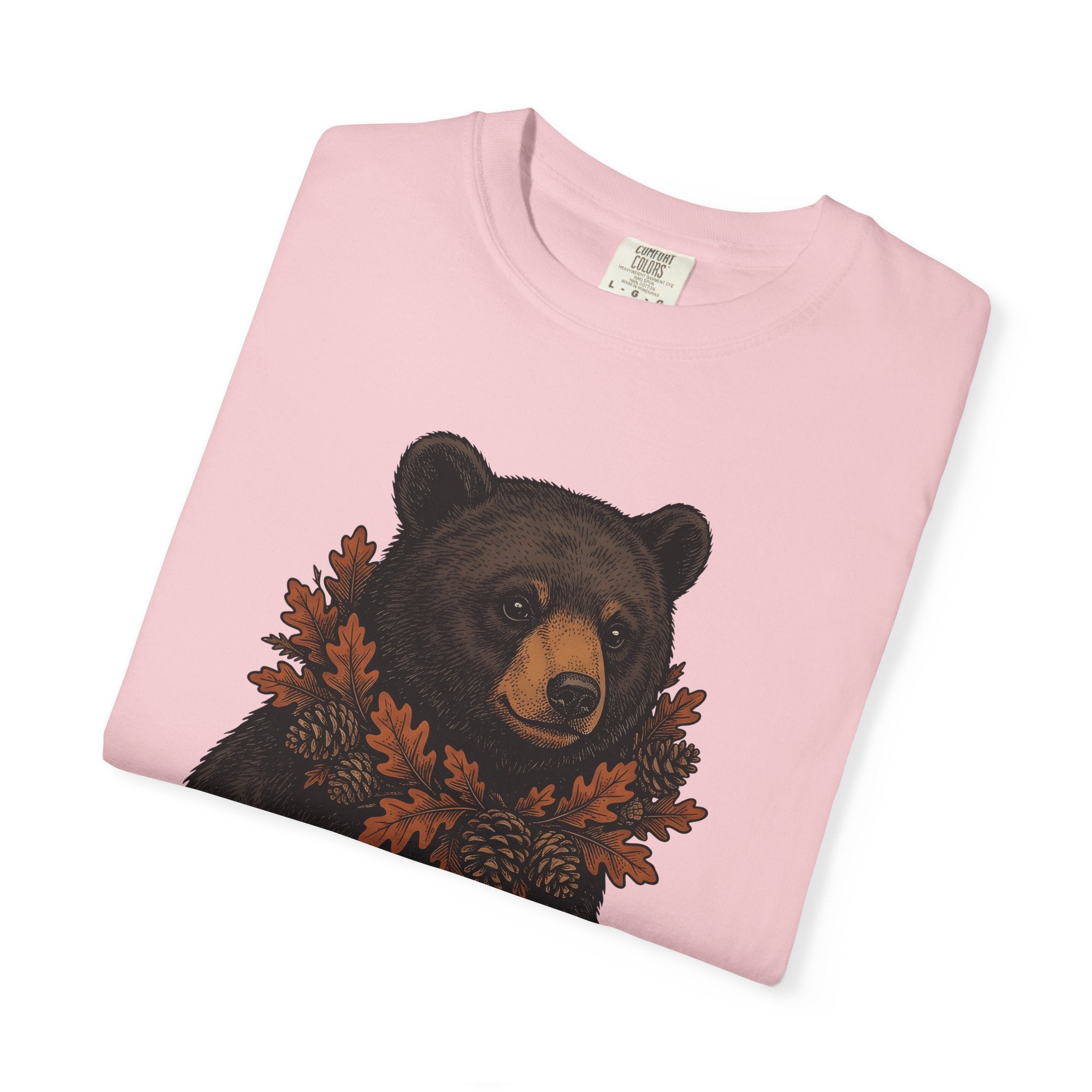Baby Bear Shirt Animals Forest Gift Women Sketch Tee Cub T-Shirt Wildlife Fan Bear Drawing Woods Graphic Classic Cone Tshirt