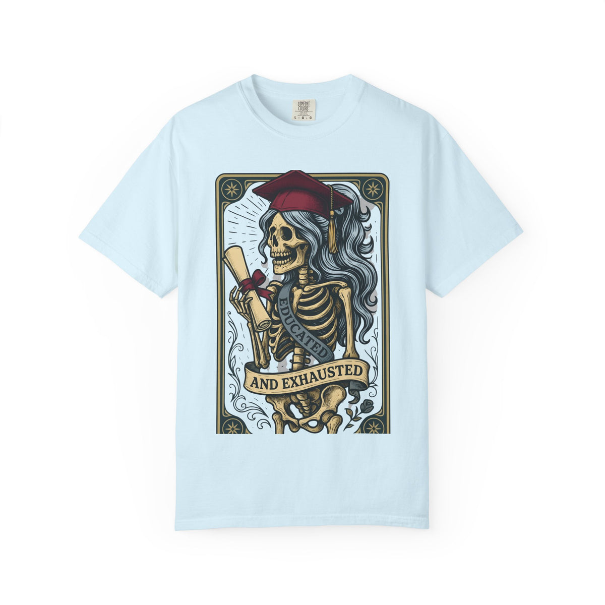 Skeleton Grad Shirt Boho Chic Ceremony Unisex Gift Neo Traditional Tattoo Tee