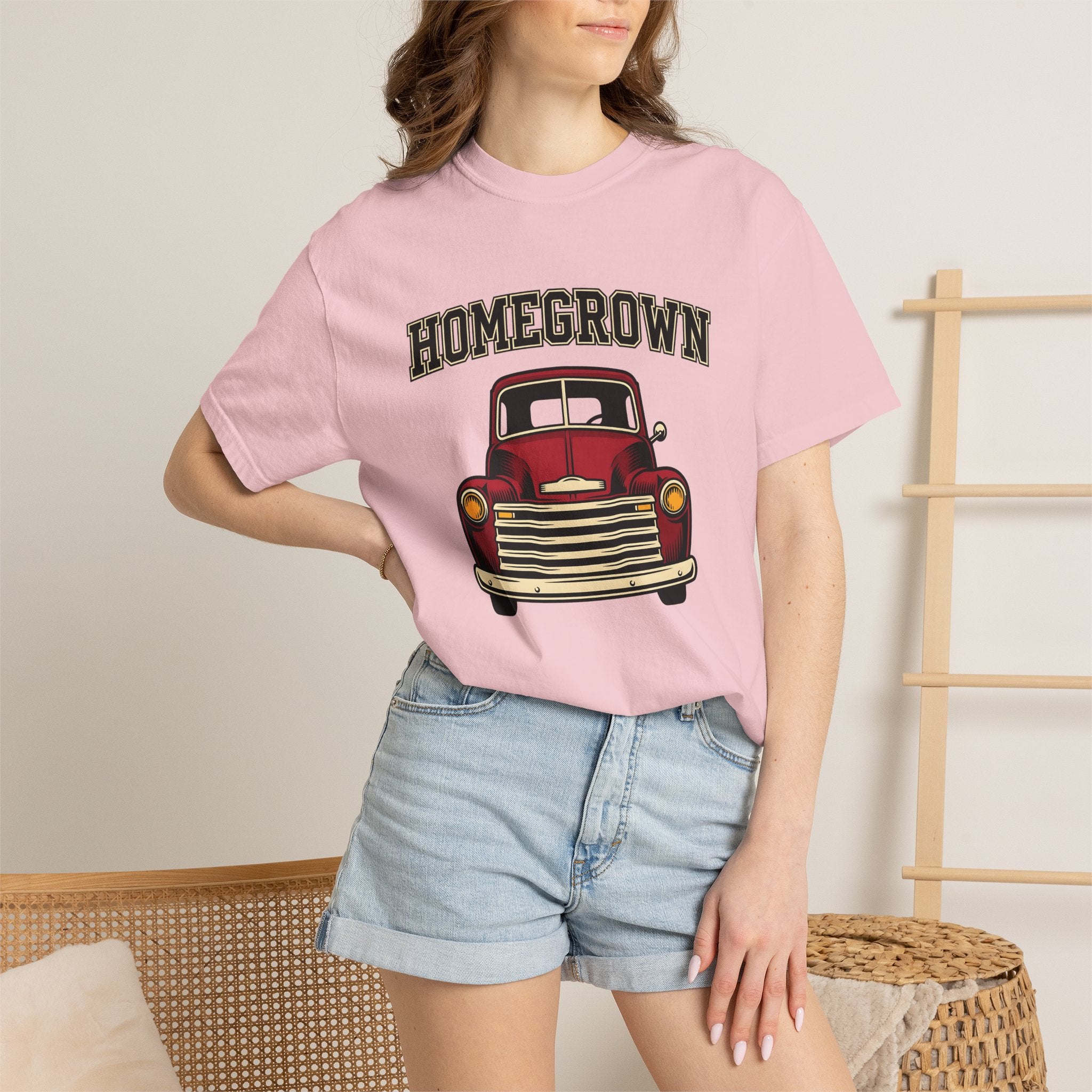 Classic Pickup Shirt America Farm Gift Women Illustration Tee Truck T-Shirt American Enthusiast Vintage Tshirt Ranch Graphic Line Art