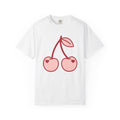 Cherry Couple Shirt Valentines Day Love Gift Women Minimalist Tee Cherries T-Shirt Valentine Fan Simple Tshirt Romance Graphic Retro Heart