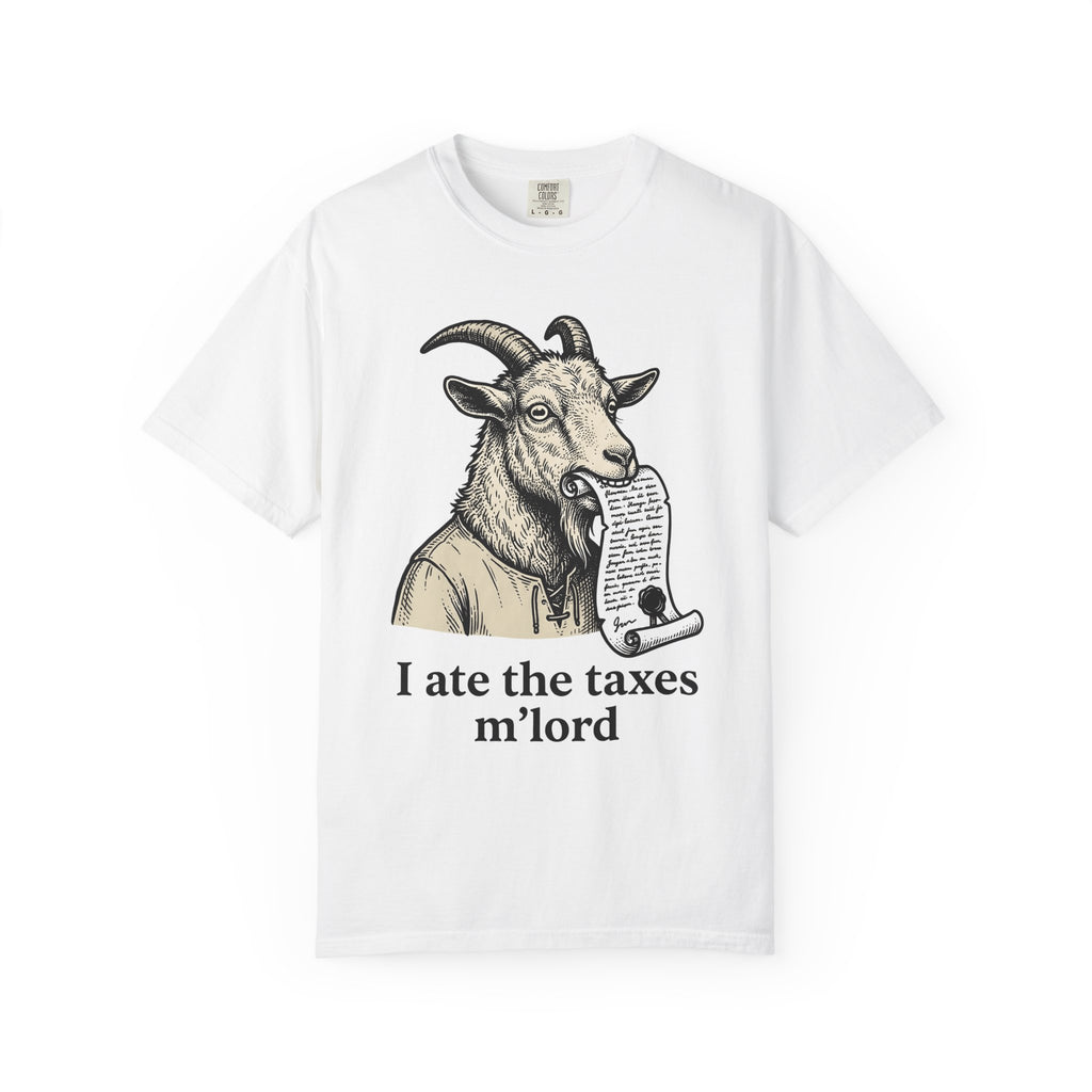 Goat Eating Paper Shirt Funny Creatures Gift Women Antique Tee Billy Goat T-Shirt Humor Fan Vintage Tshirt Beast Graphic Doodle Period