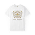 Heart Floral Sun Shirt St Valentine's Day Botanical Gift Women Boho Tee Love T-Shirt Valentine Fan Hippie Tshirt Floral Graphic Minimalist